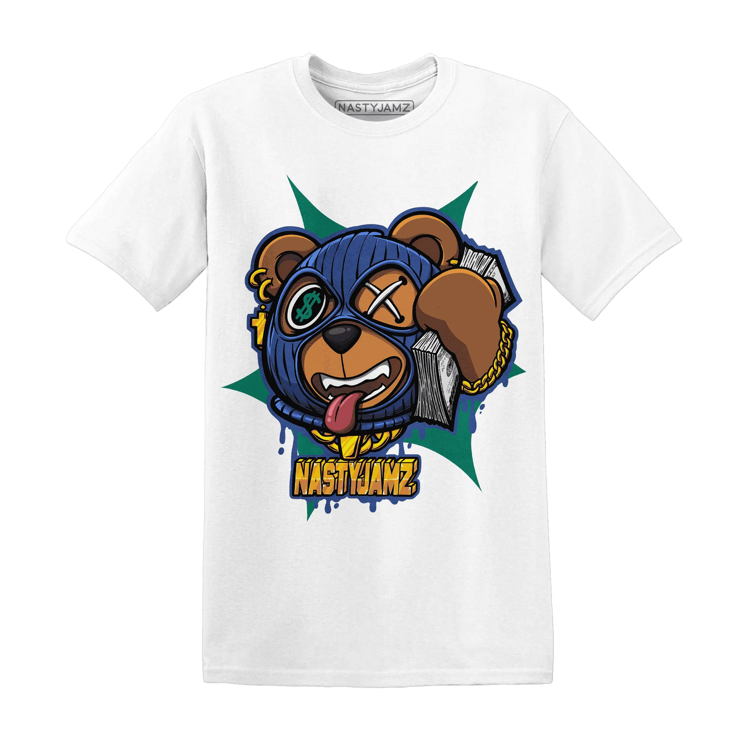 Dunk-Hyper-Royal-Malachite-NastyJamz-T-Shirt-Match-Money-Motive-BER