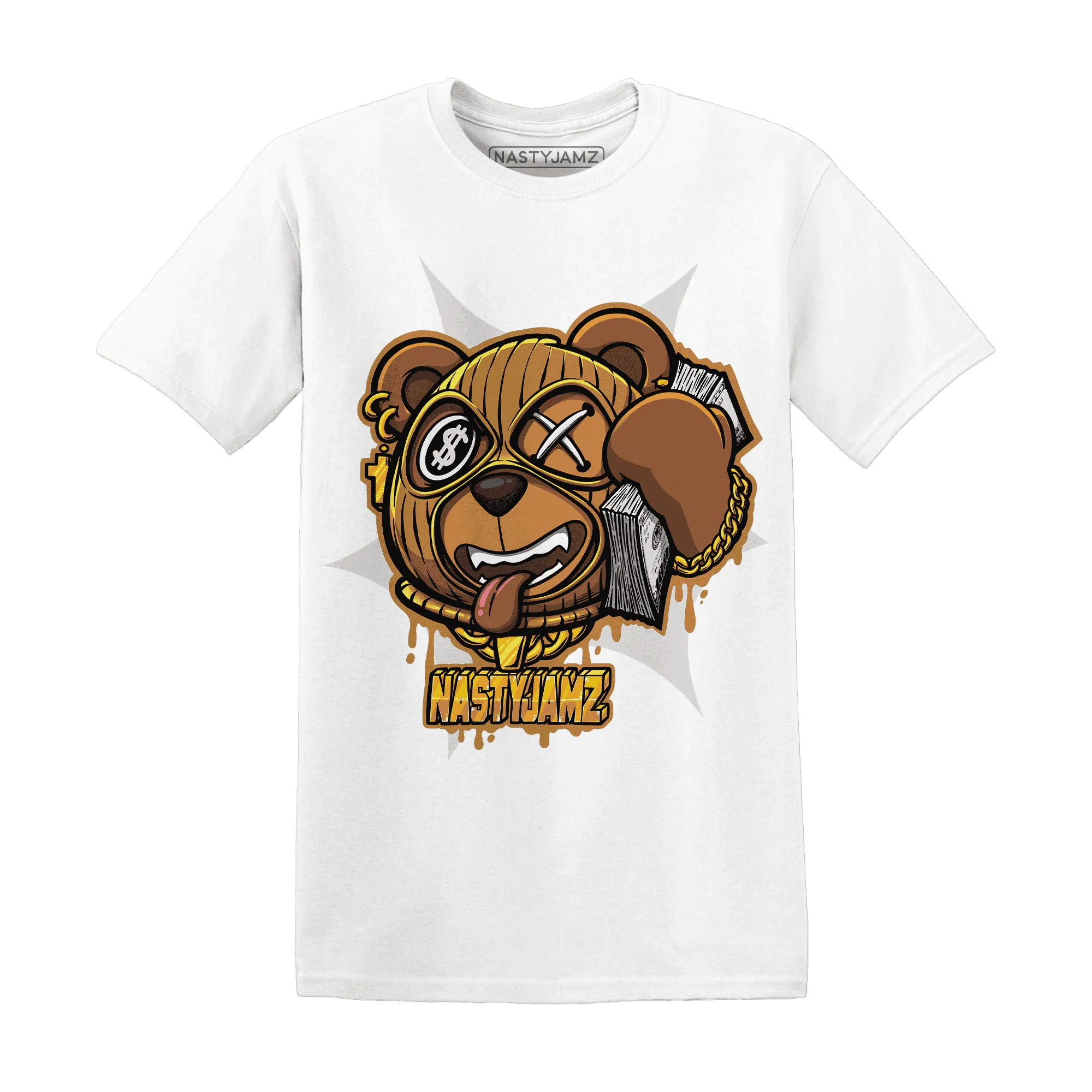 Dunk-Low-Retro-Wheat-Orange-NastyJamz-T-Shirt-Match-Money-Motive-BER