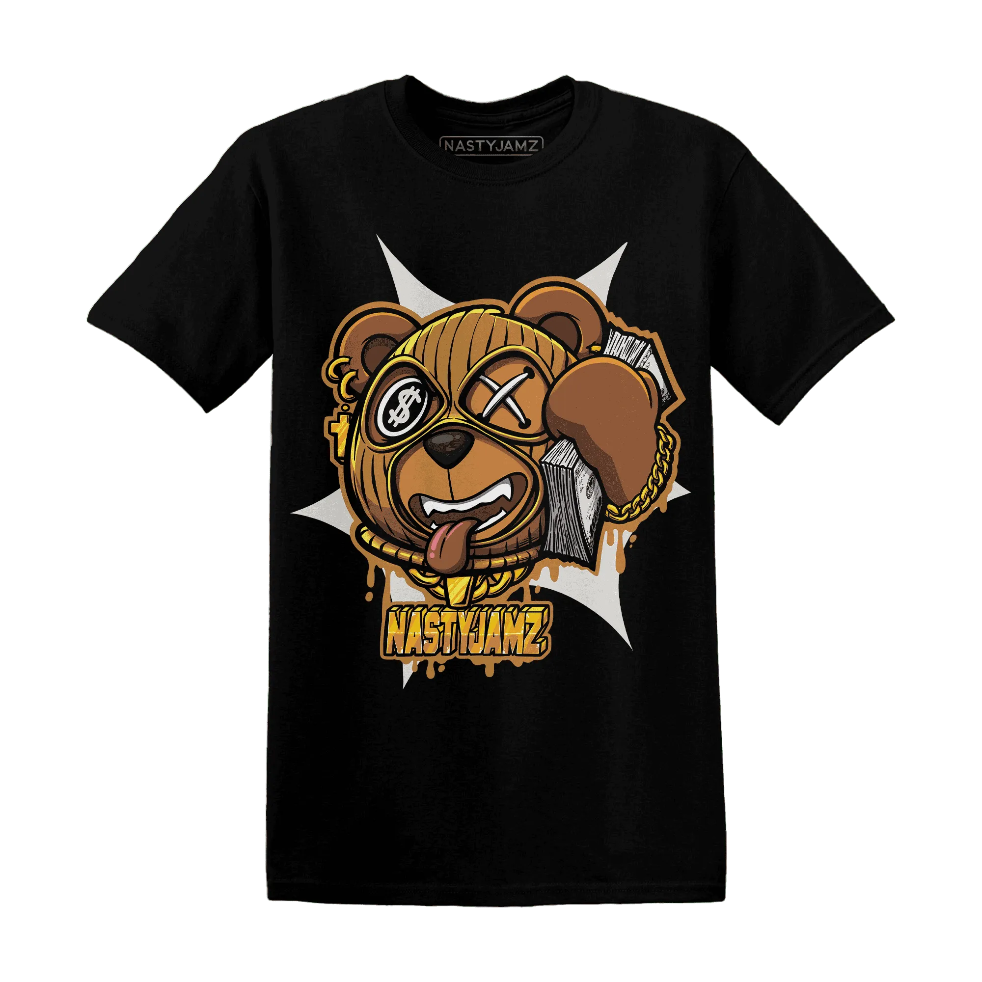 Dunk-Low-Retro-Wheat-Orange-NastyJamz-T-Shirt-Match-Money-Motive-BER