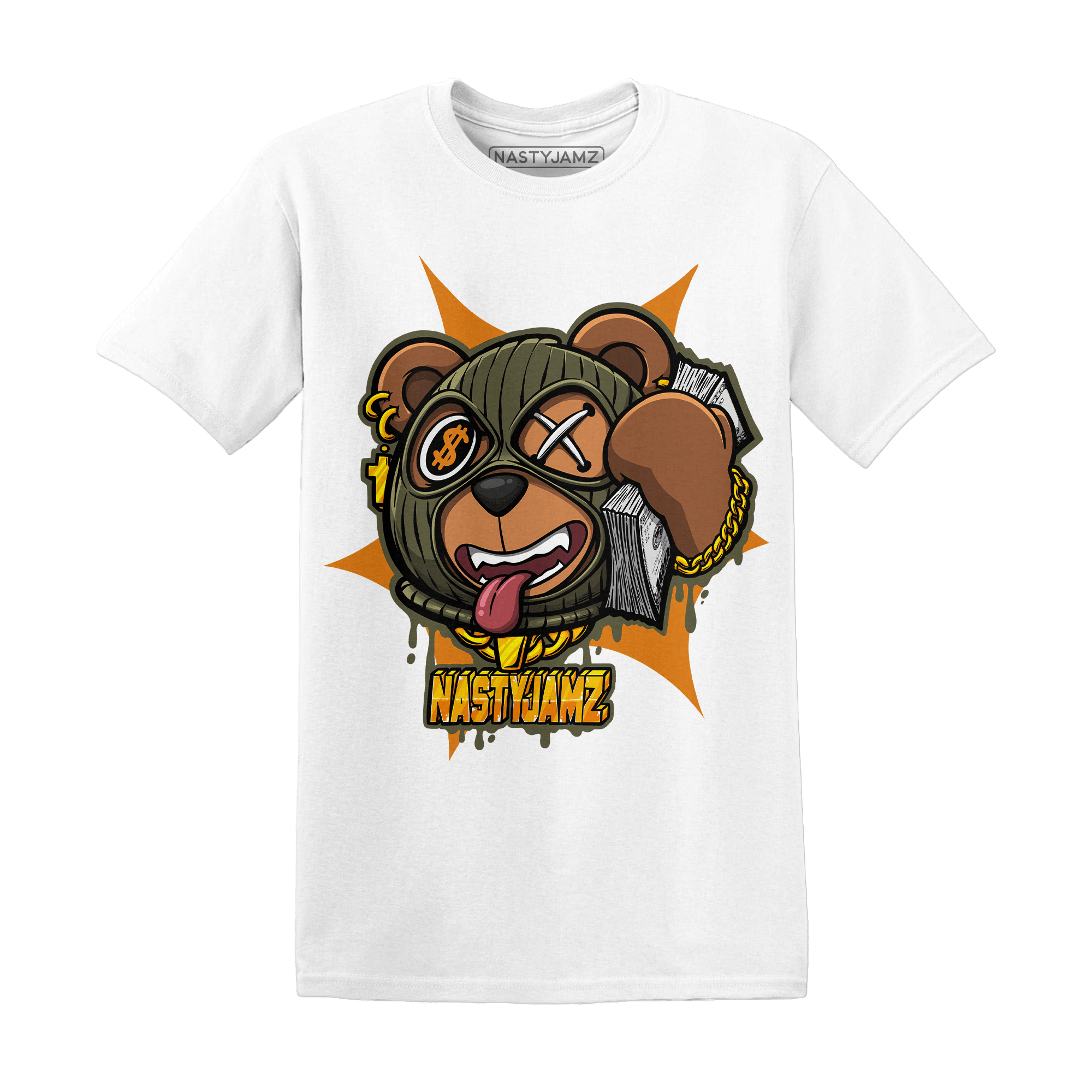 Olive 5s T Shirt Match Money Motive BER - NastyJamz