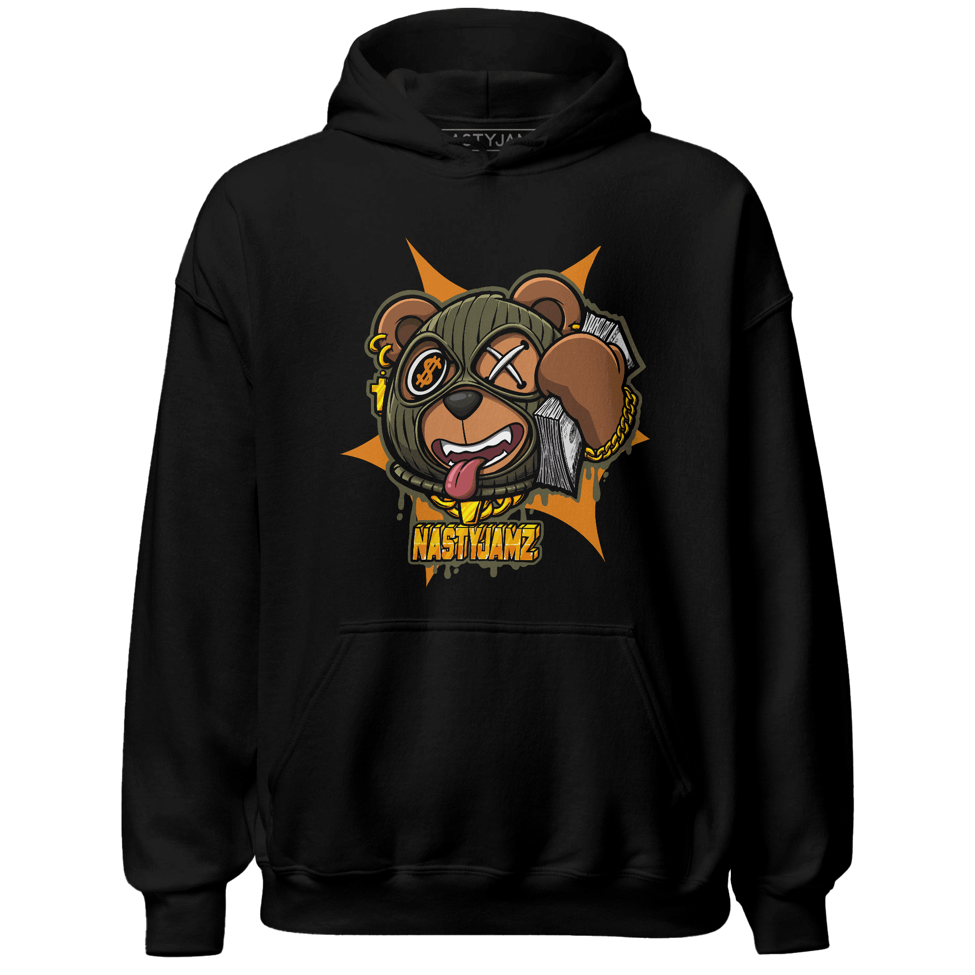 Olive 5s Hoodie Match Money Motive BER - NastyJamz