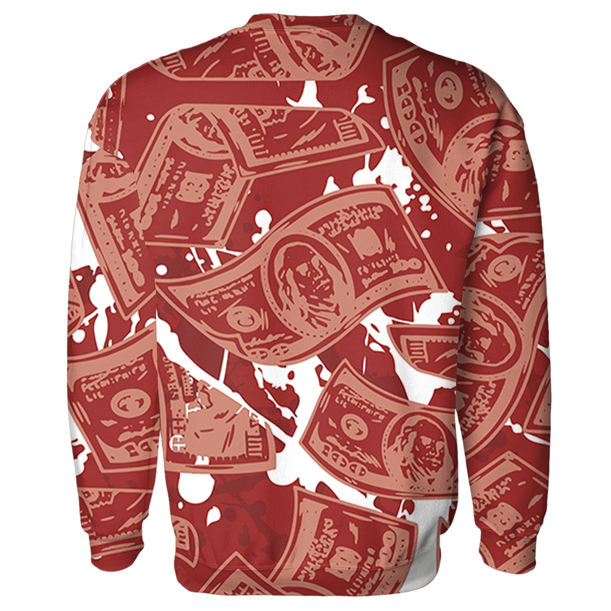 Dune Red 13s Sweatshirt Match Money Motive BER 3D All-Over Print - NastyJamz