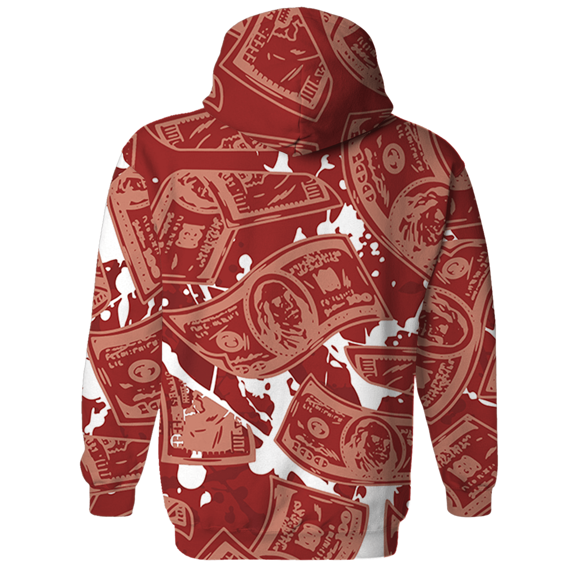 Dune Red 13s Hoodie Match Money Motive BER 3D All-Over Print - NastyJamz