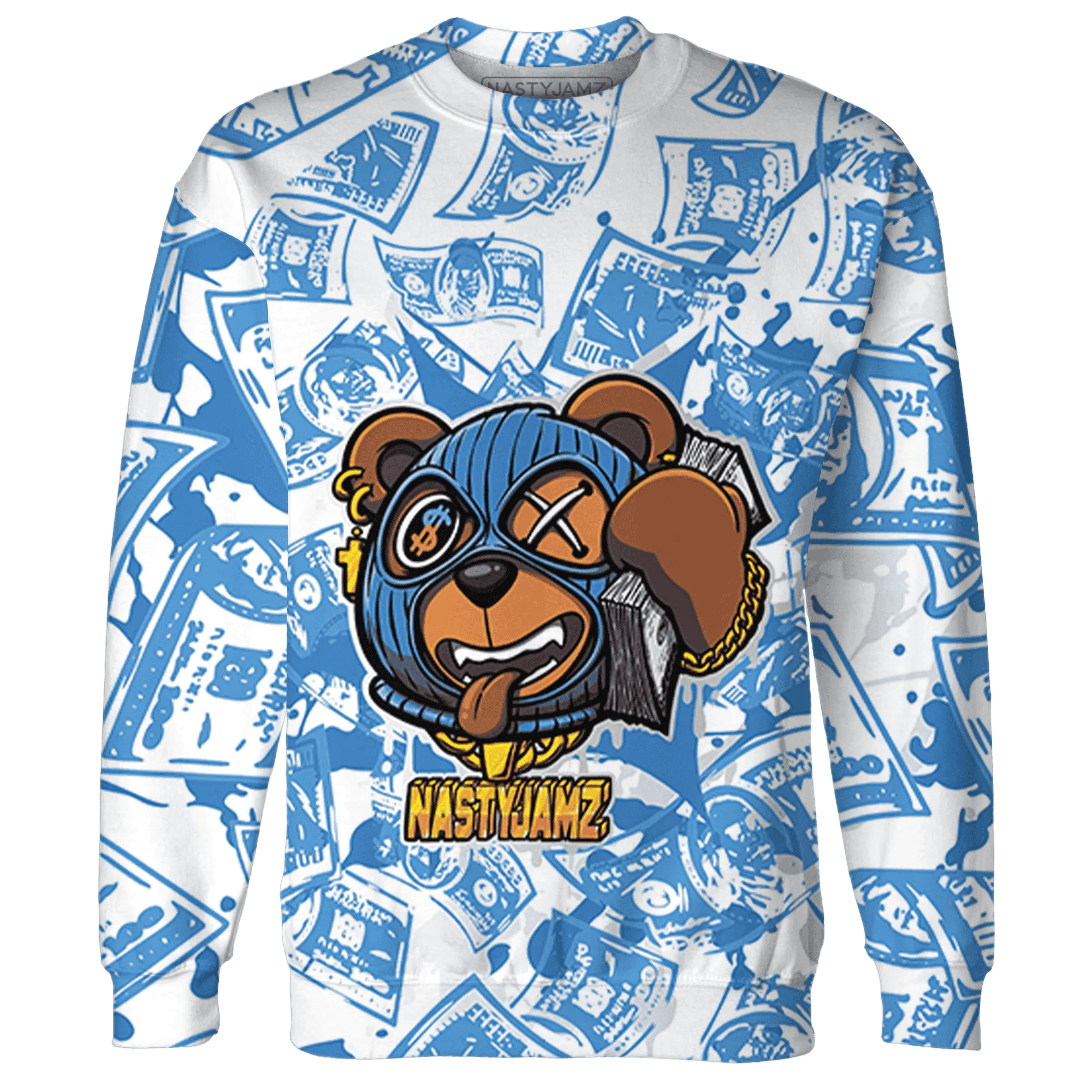 Carolina-Blue-Univercitii-17s-Sweatshirt-Match-Money-Motive-BER-3D