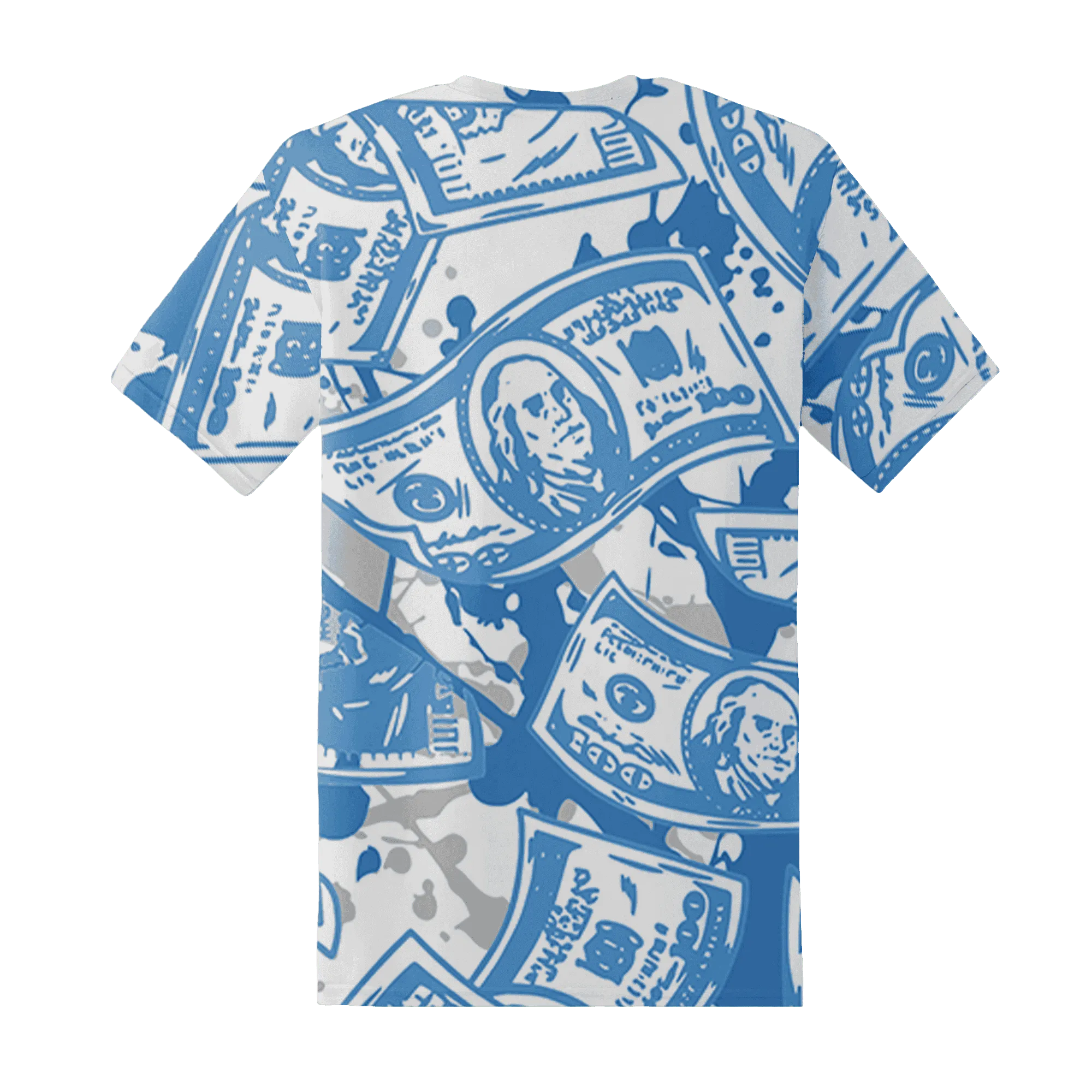 Carolina-Blue-Univercitii-17s-T-Shirt-Match-Money-Motive-BER-3D