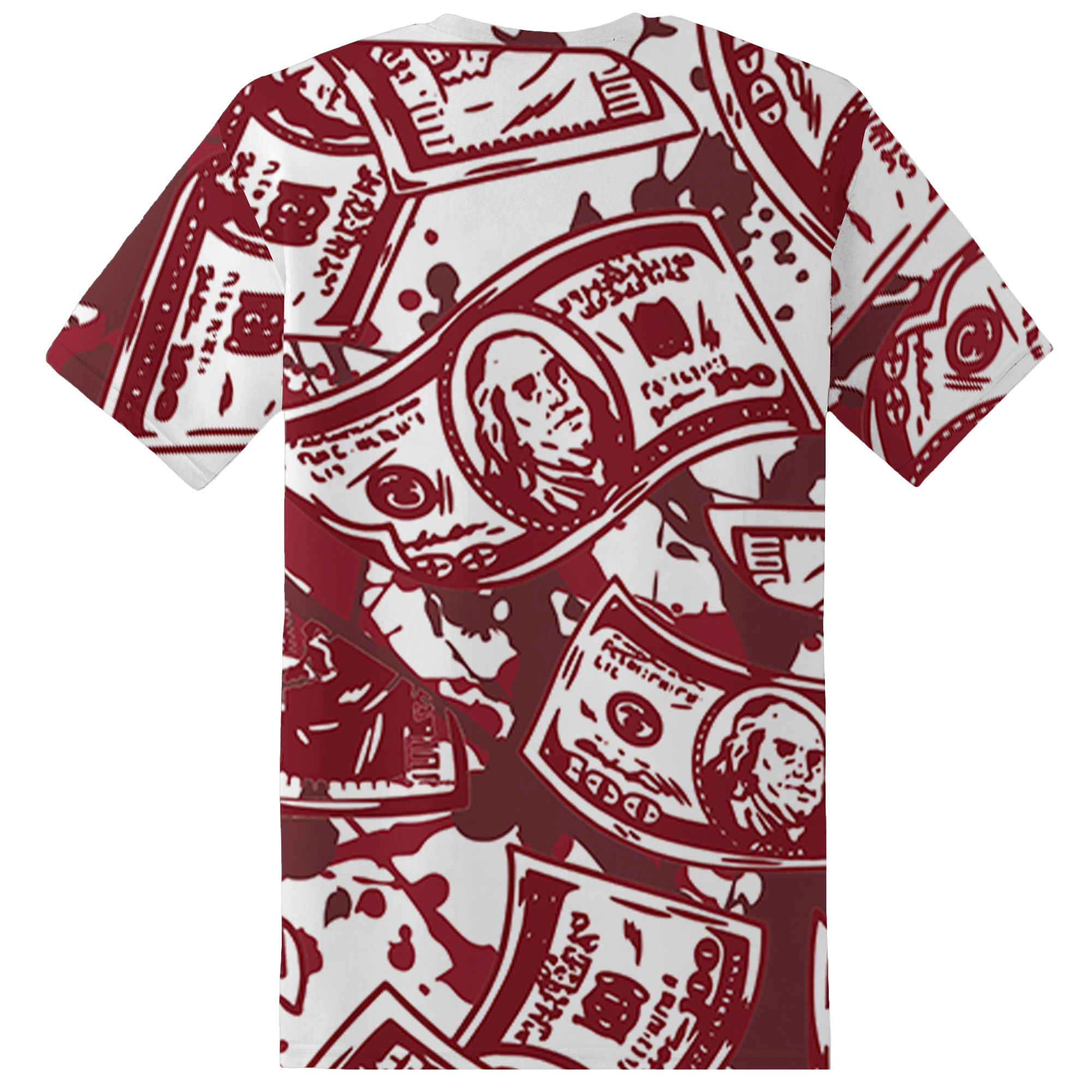 High 85 Metallic Burgundy 1s T Shirt Match Money Motive BER 3D All-Over Print - NastyJamz