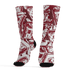 High 85 Metallic Burgundy 1s Socks Match Money Motive BER 3D All-Over Print - NastyJamz