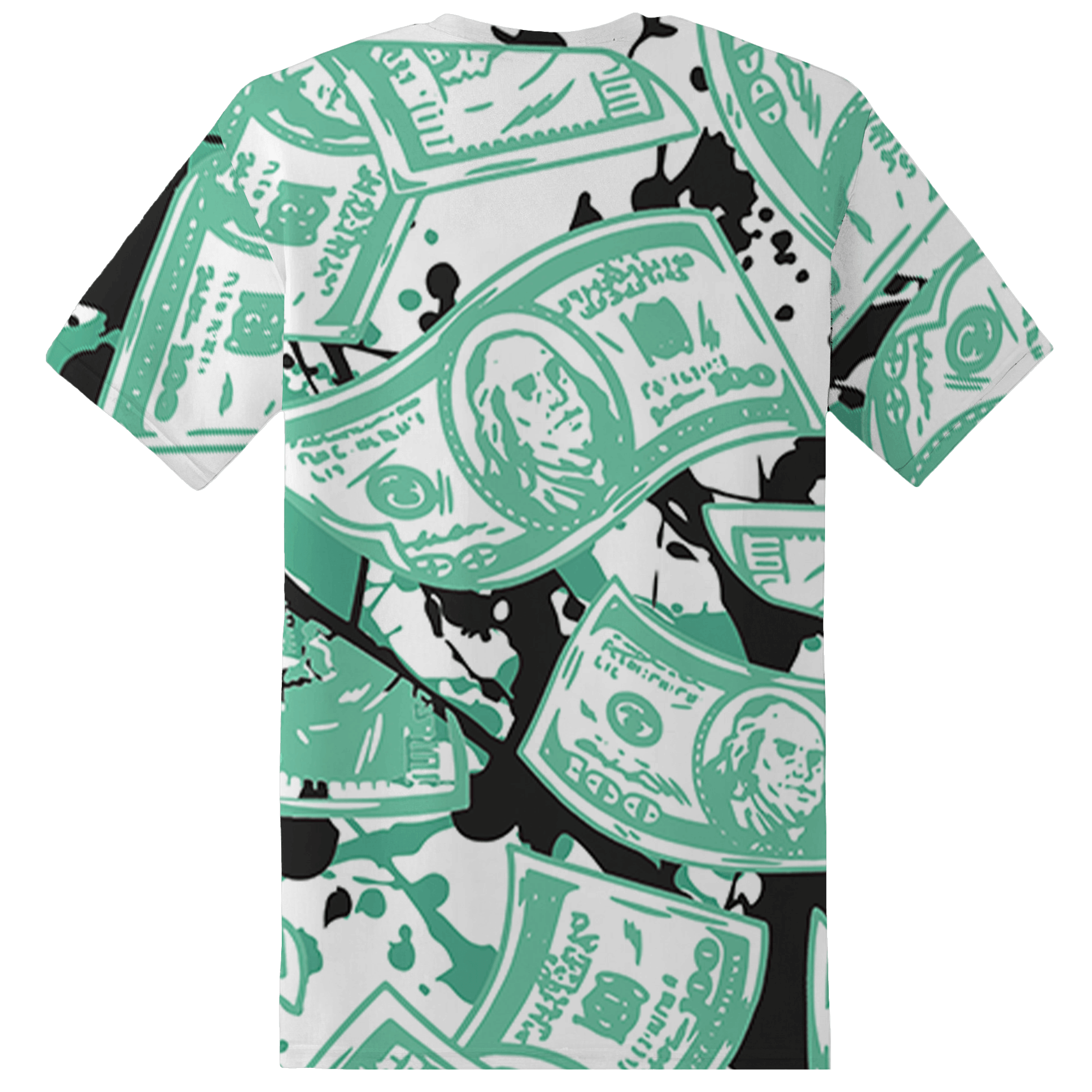 High OG Green Glow 1s T Shirt Match Money Motive BER 3D All-Over Print - NastyJamz