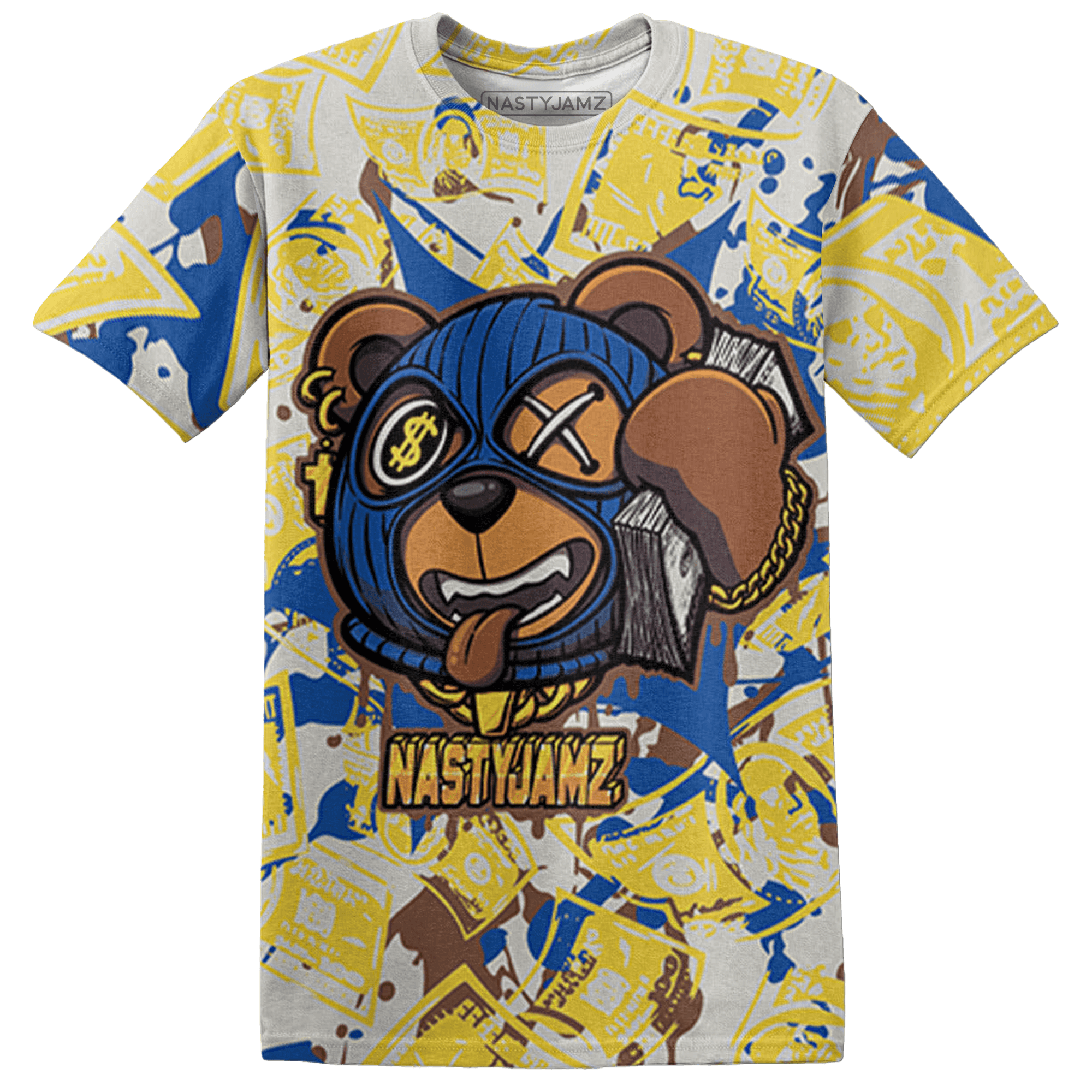 Low OG Canary TVSC 1s T Shirt Match Money Motive BER 3D All-Over Print - NastyJamz