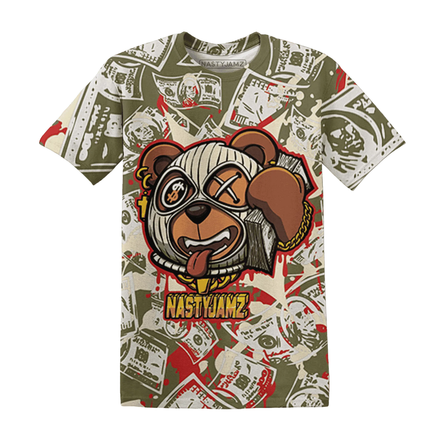 Medium-Olive-1s-T-Shirt-Match-Money-Motive-BER-3D