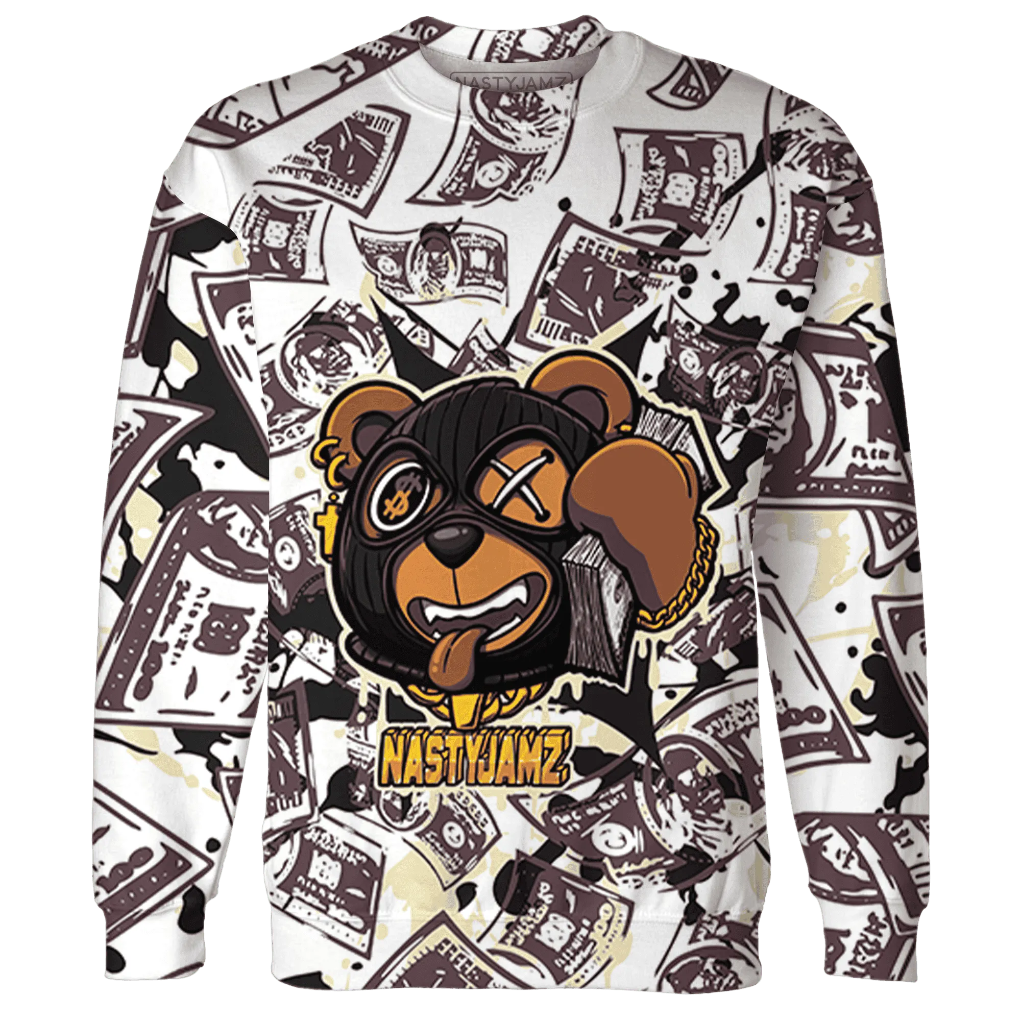 Burgundy-Crush-3s-Sweatshirt-Match-Money-Motive-BER-3D