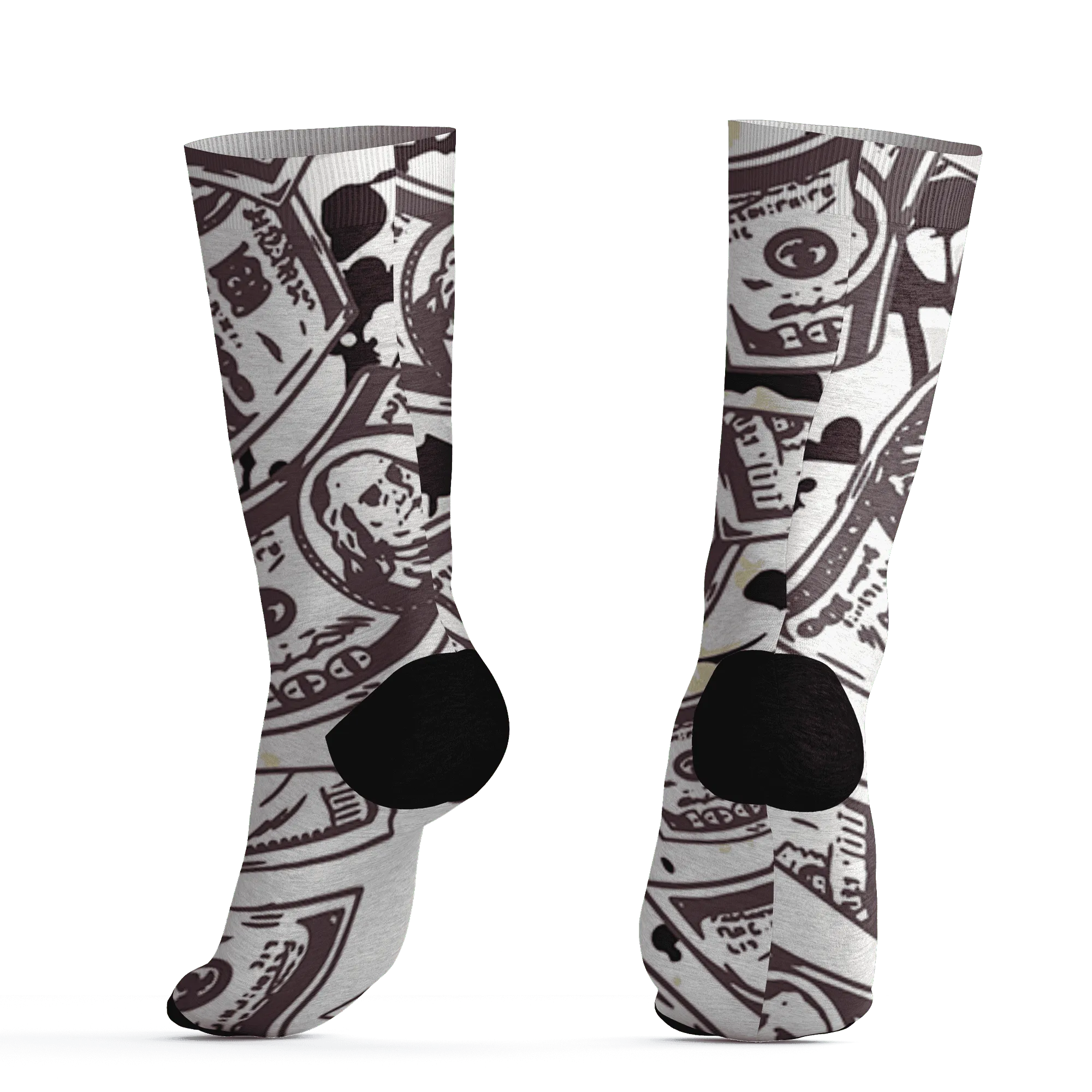 Burgundy-Crush-3s-Socks-Match-Money-Motive-BER-3D