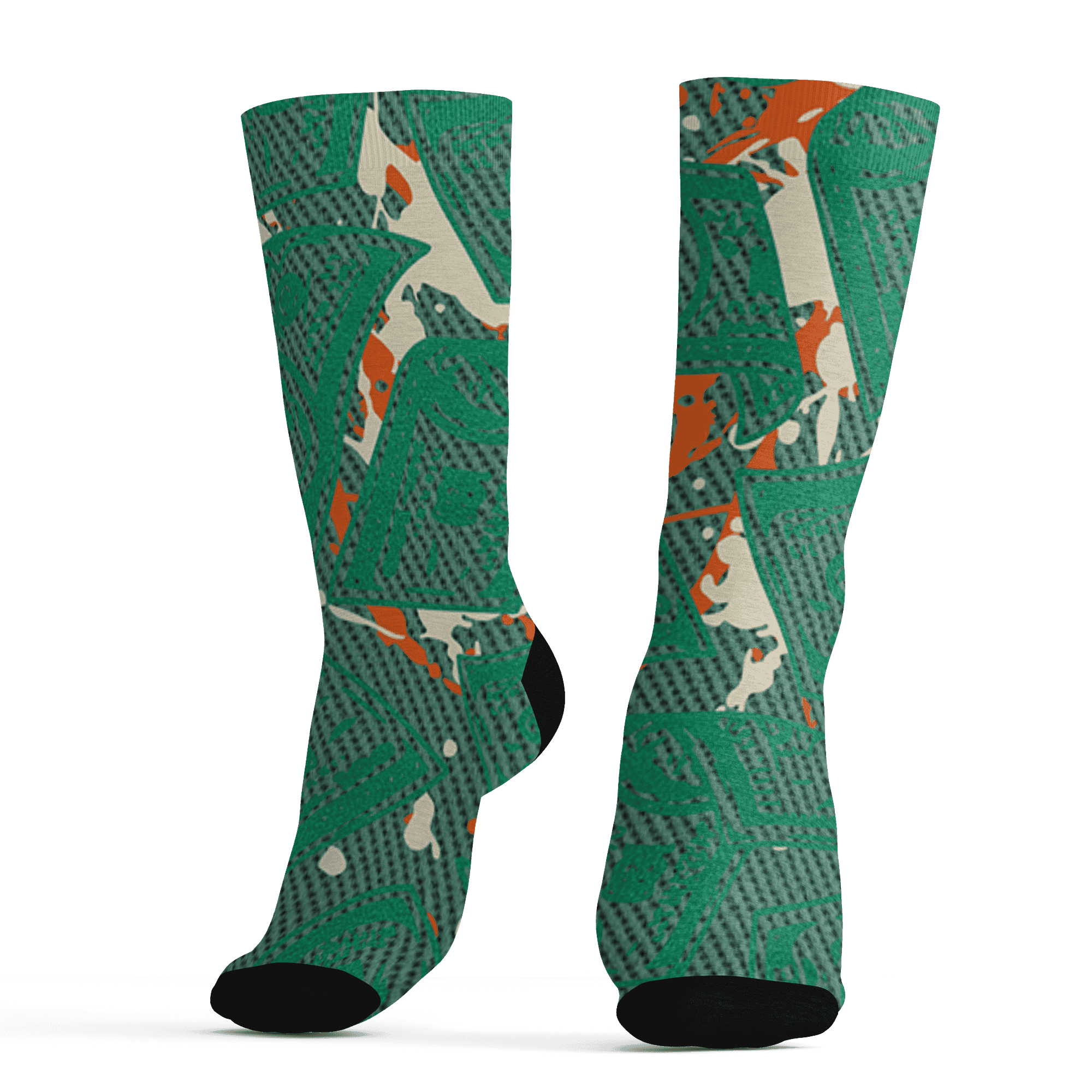 Nina CN Abney 3s Socks Match Money Motive BER 3D All-Over Print - NastyJamz