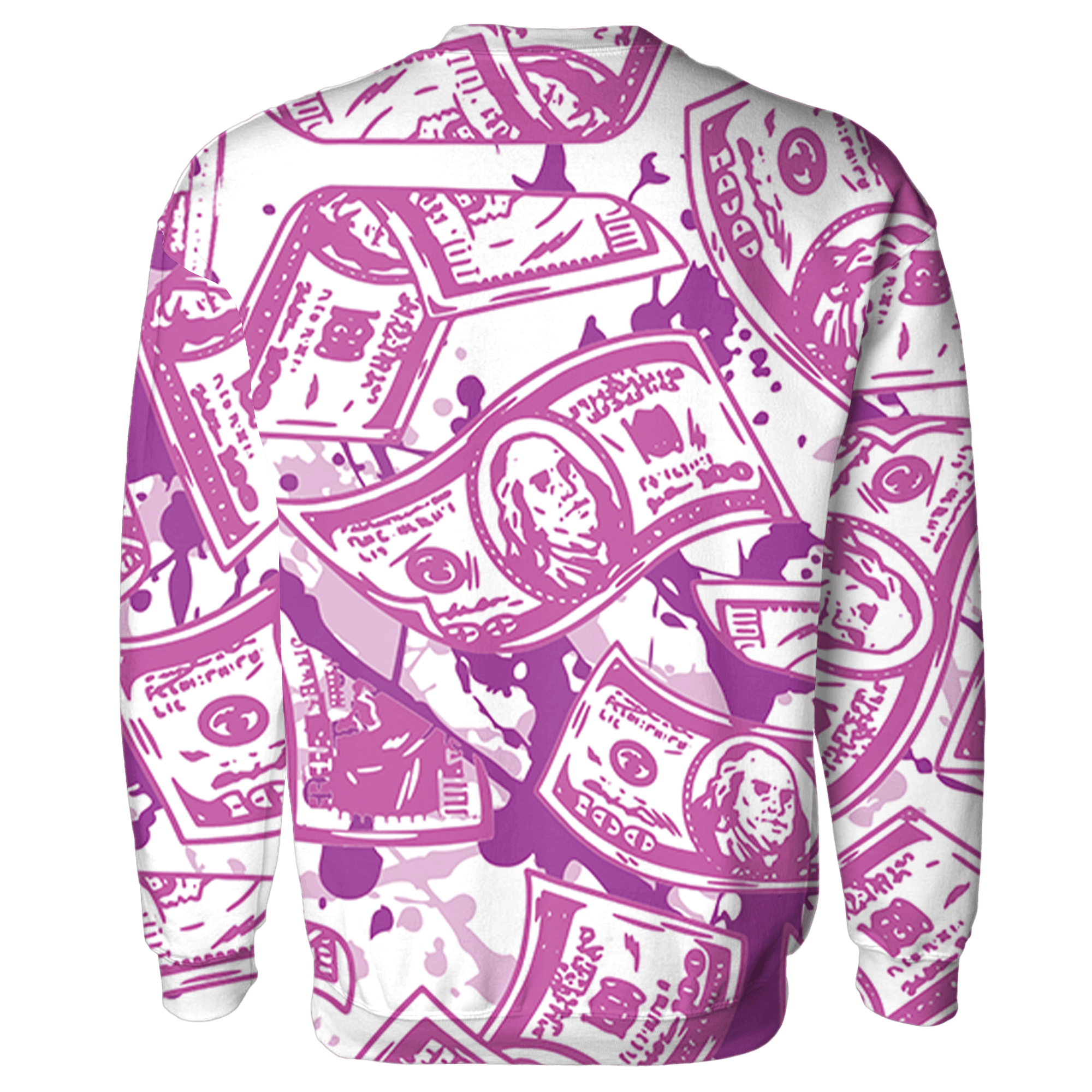 GS Hyper Violet 4s Sweatshirt Match Money Motive BER 3D All-Over Print - NastyJamz
