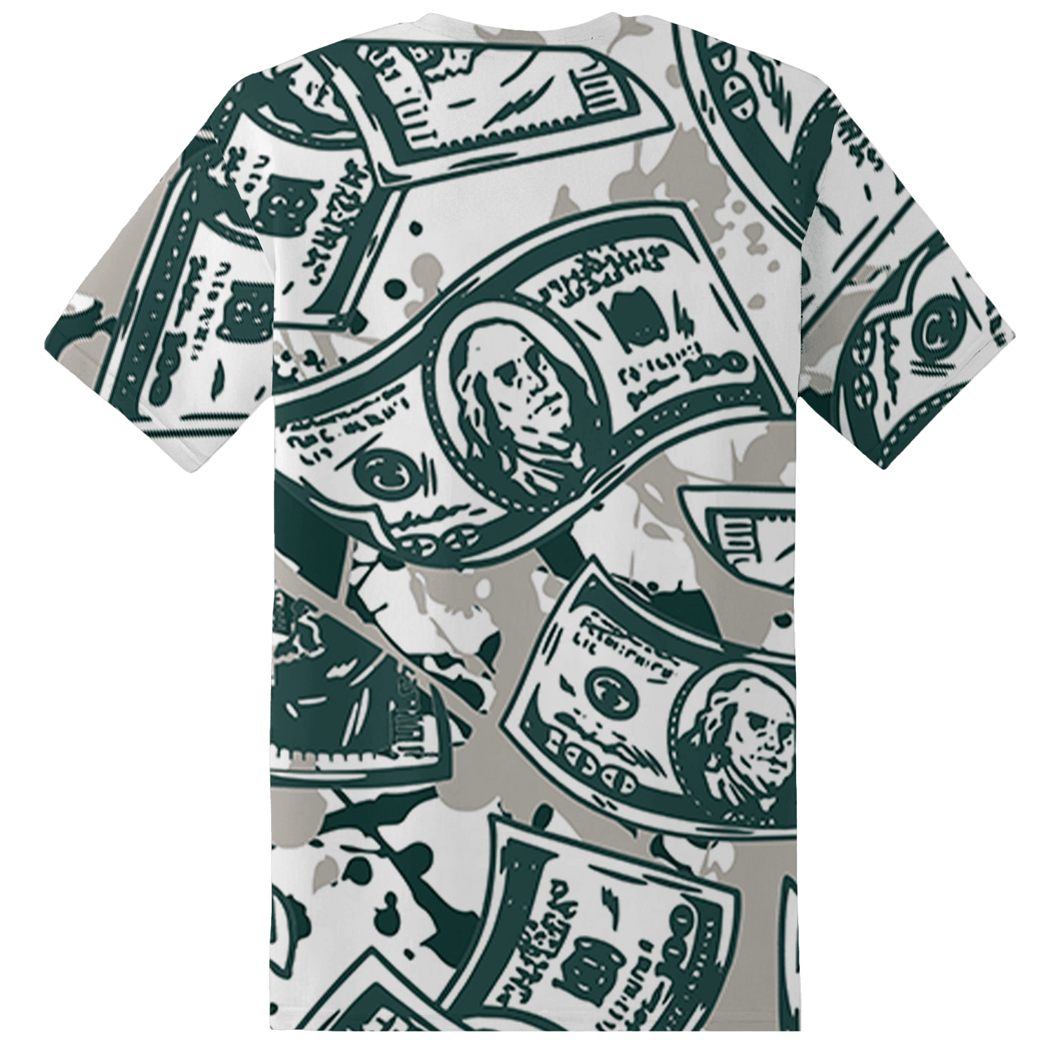 Oxidized Green 4s T Shirt Match Money Motive BER 3D All-Over Print - NastyJamz