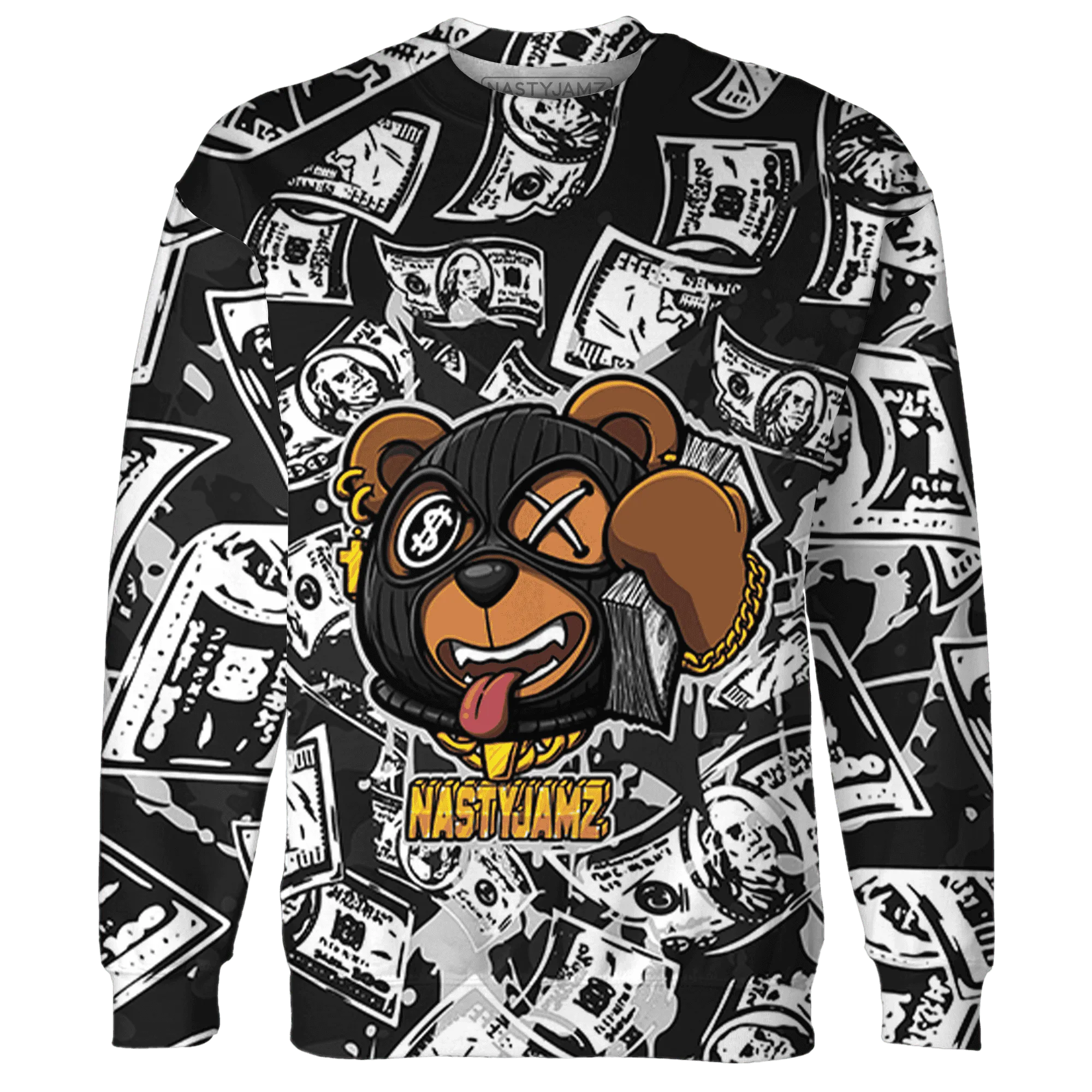 White-Thunder-4s-Sweatshirt-Match-Money-Motive-BER-3D