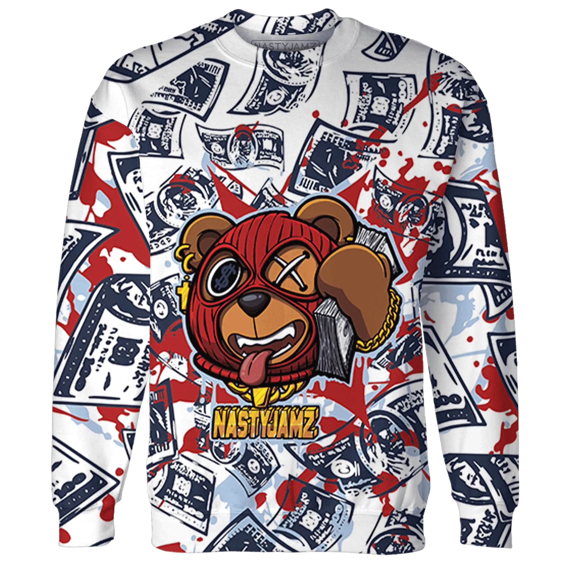 White-Navy-6s-Sweatshirt-Match-Money-Motive-BER-3D