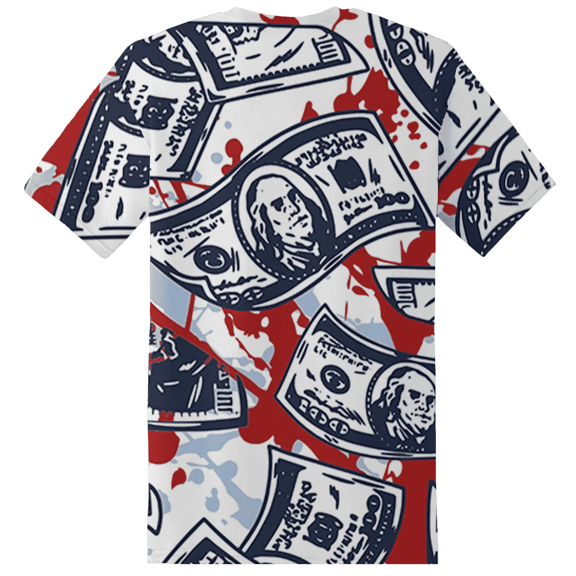 White-Navy-6s-T-Shirt-Match-Money-Motive-BER-3D