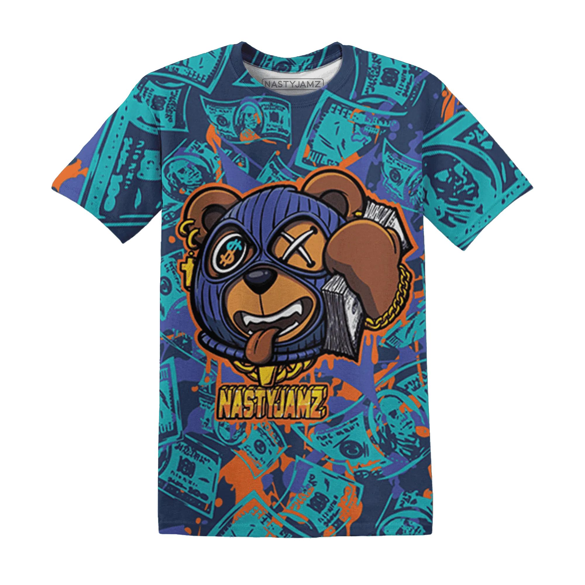 AM-Plus-Drift-Midnight-Navy-Total-Orange-Dusty-Cactus-T-Shirt-Match-Money-Motive-BER-3D