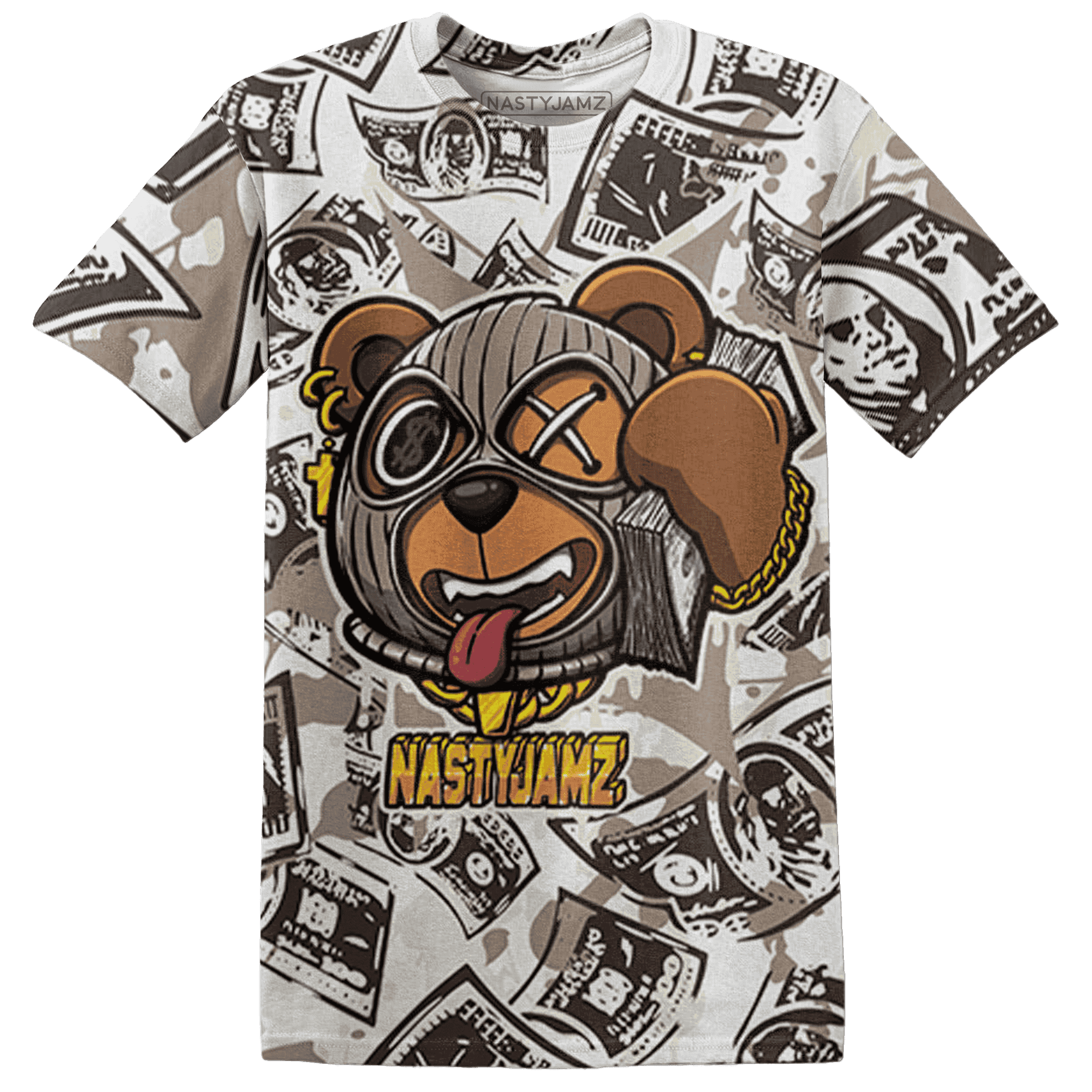 Dunk Low Baroque Brown T Shirt Match Money Motive BER 3D All-Over Print - NastyJamz
