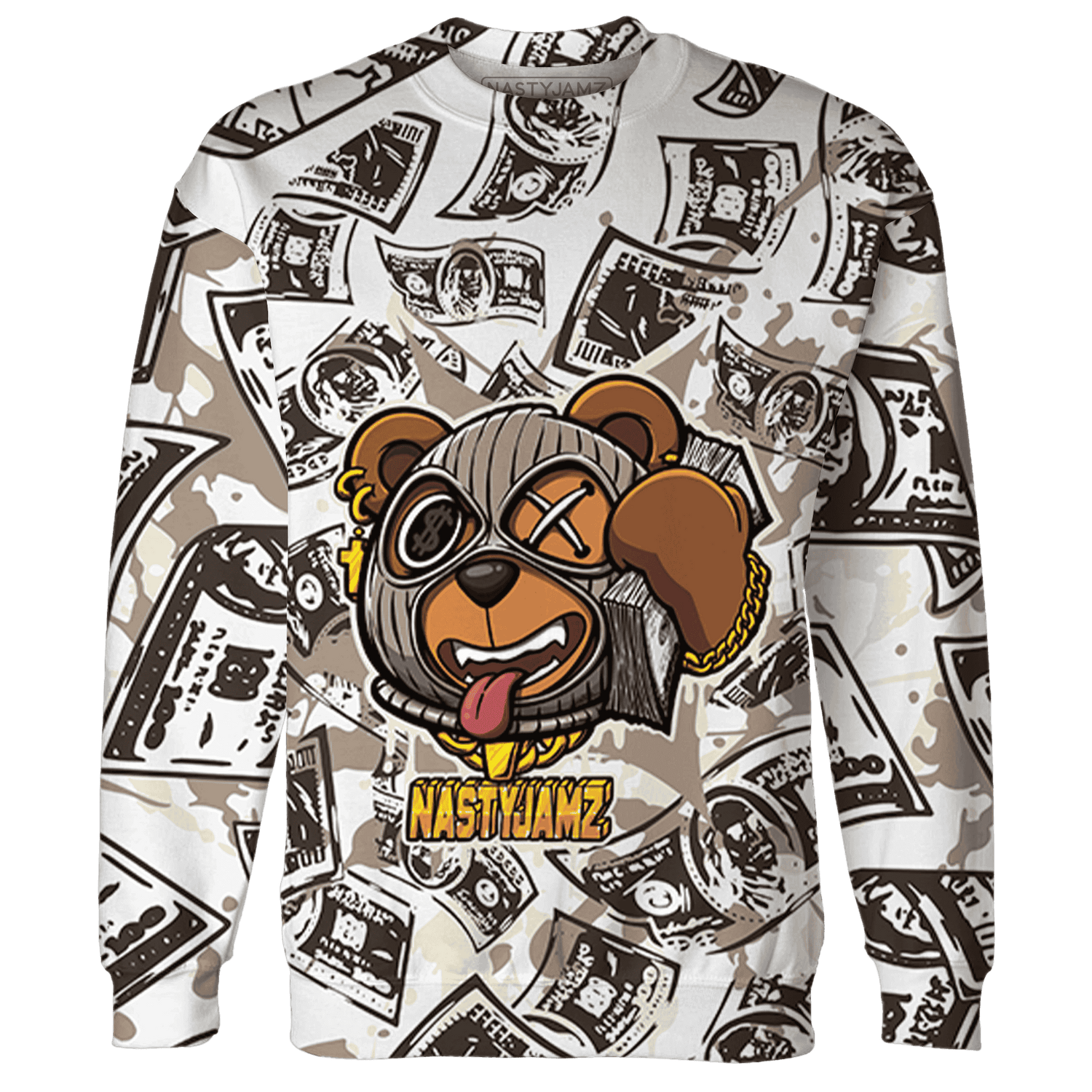 Dunk Low Baroque Brown Sweatshirt Match Money Motive BER 3D All-Over Print - NastyJamz