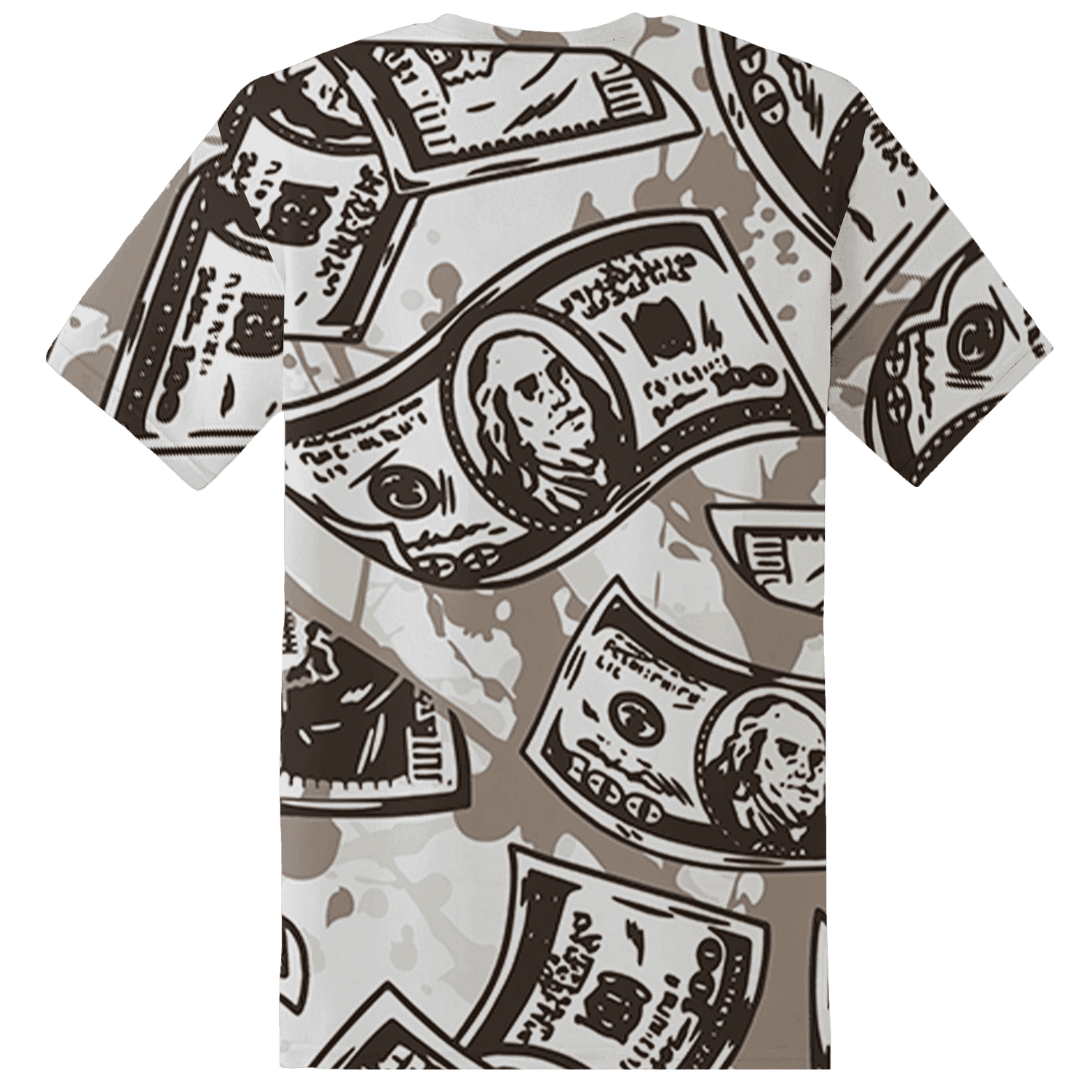 Dunk Low Baroque Brown T Shirt Match Money Motive BER 3D All-Over Print - NastyJamz