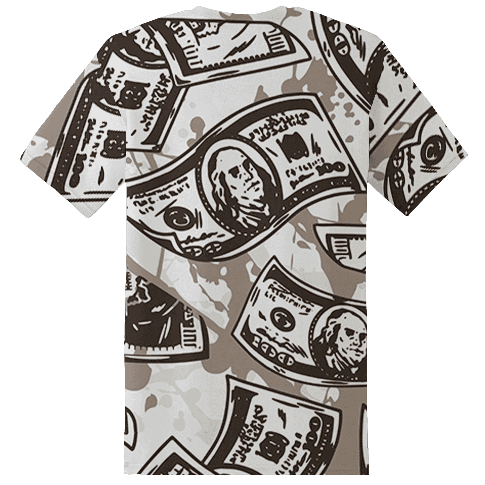 Dunk Low Baroque Brown T Shirt Match Money Motive BER 3D All-Over Print - NastyJamz