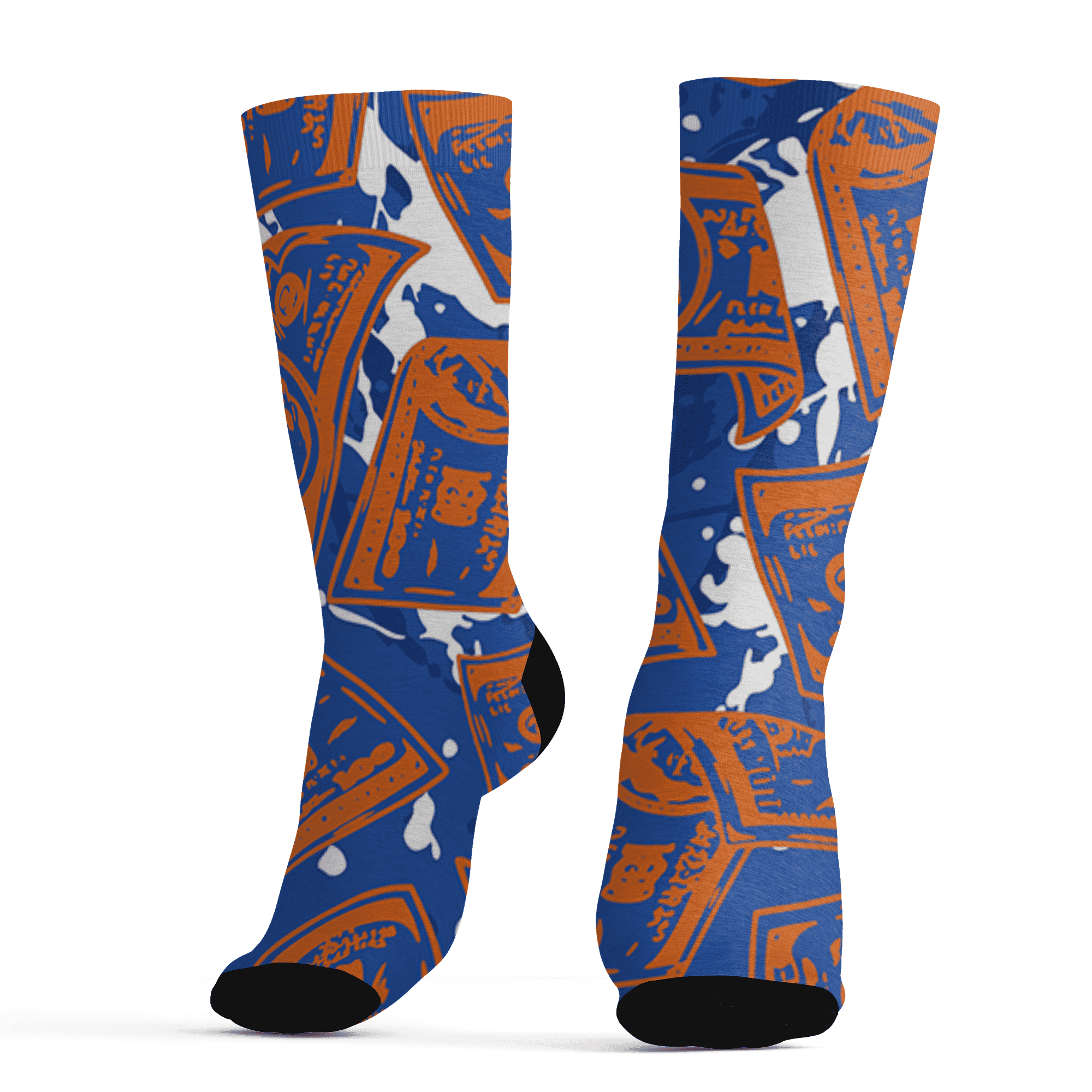 Dunk Low Knicks Socks Match Money Motive BER 3D All-Over Print - NastyJamz