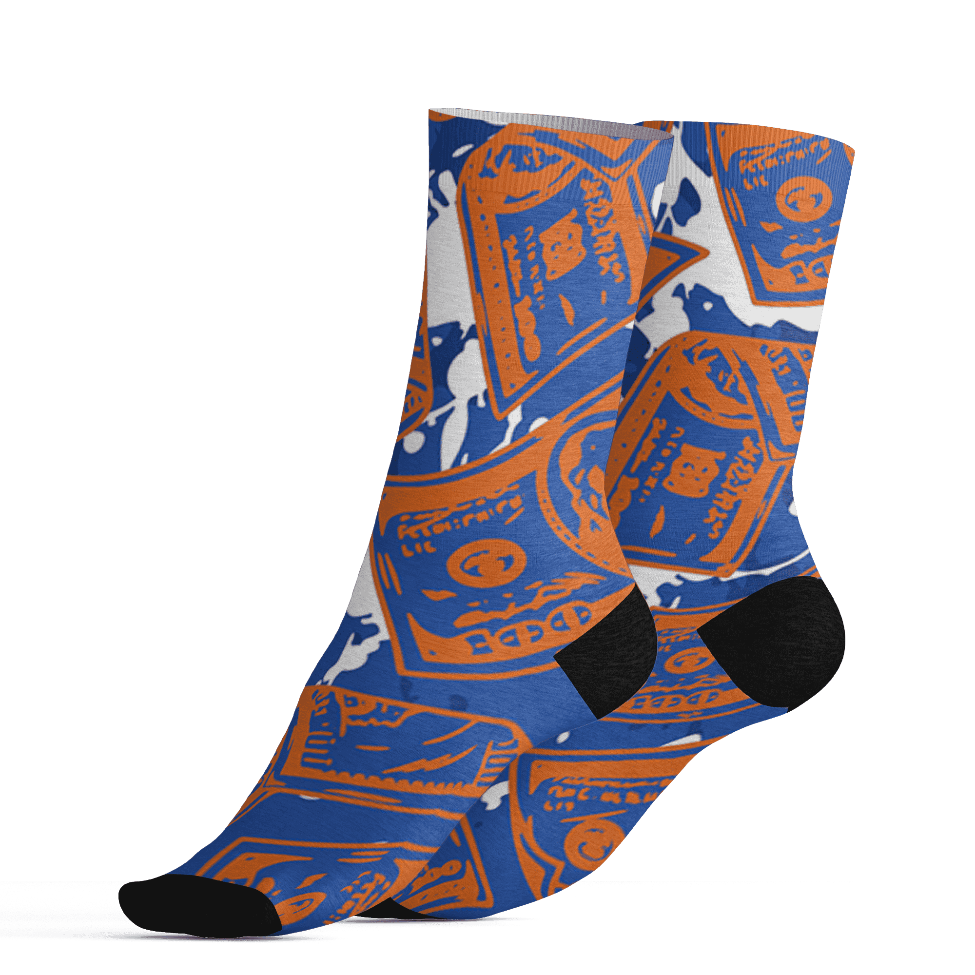 Dunk Low Knicks Socks Match Money Motive BER 3D All-Over Print - NastyJamz