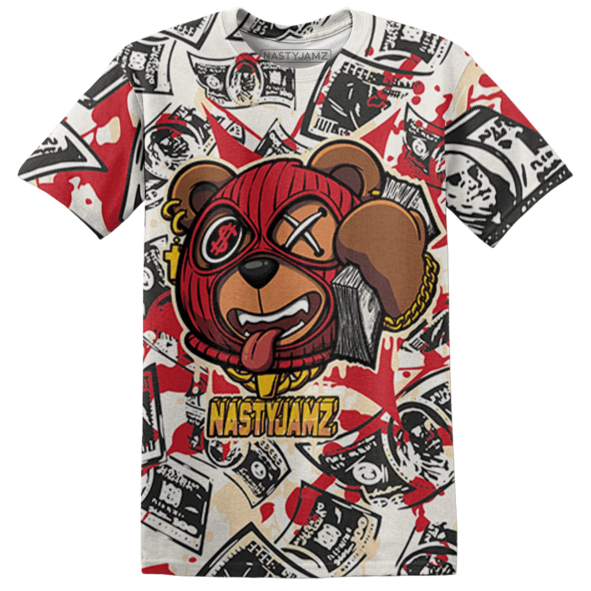 JD Jumman Jack Red T Shirt Match Money Motive BER 3D All-Over Print - NastyJamz