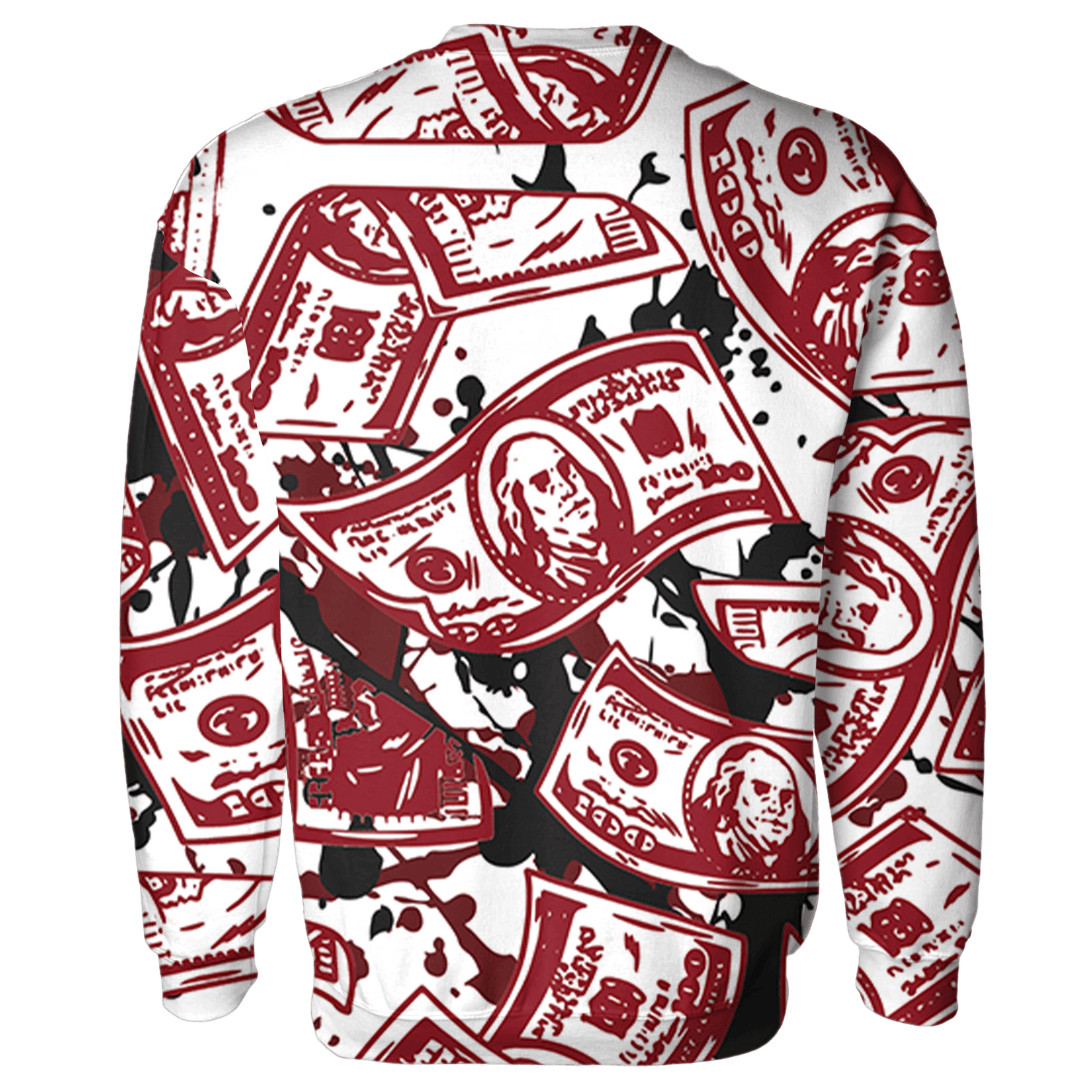 Cherry 12s Sweatshirt Match Money Motive BER 3D All-Over Print - NastyJamz