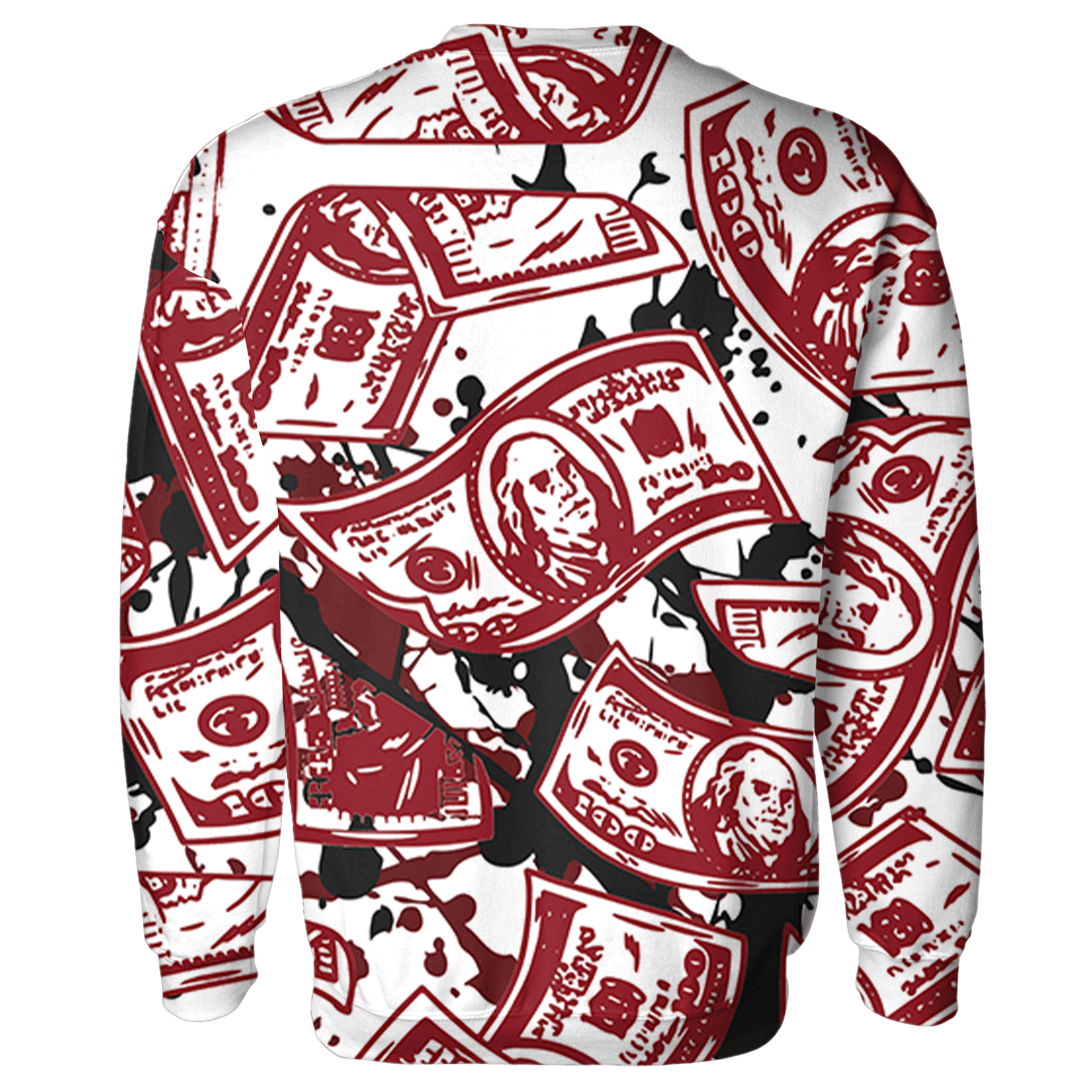 Cherry 12s Sweatshirt Match Money Motive BER 3D All-Over Print - NastyJamz