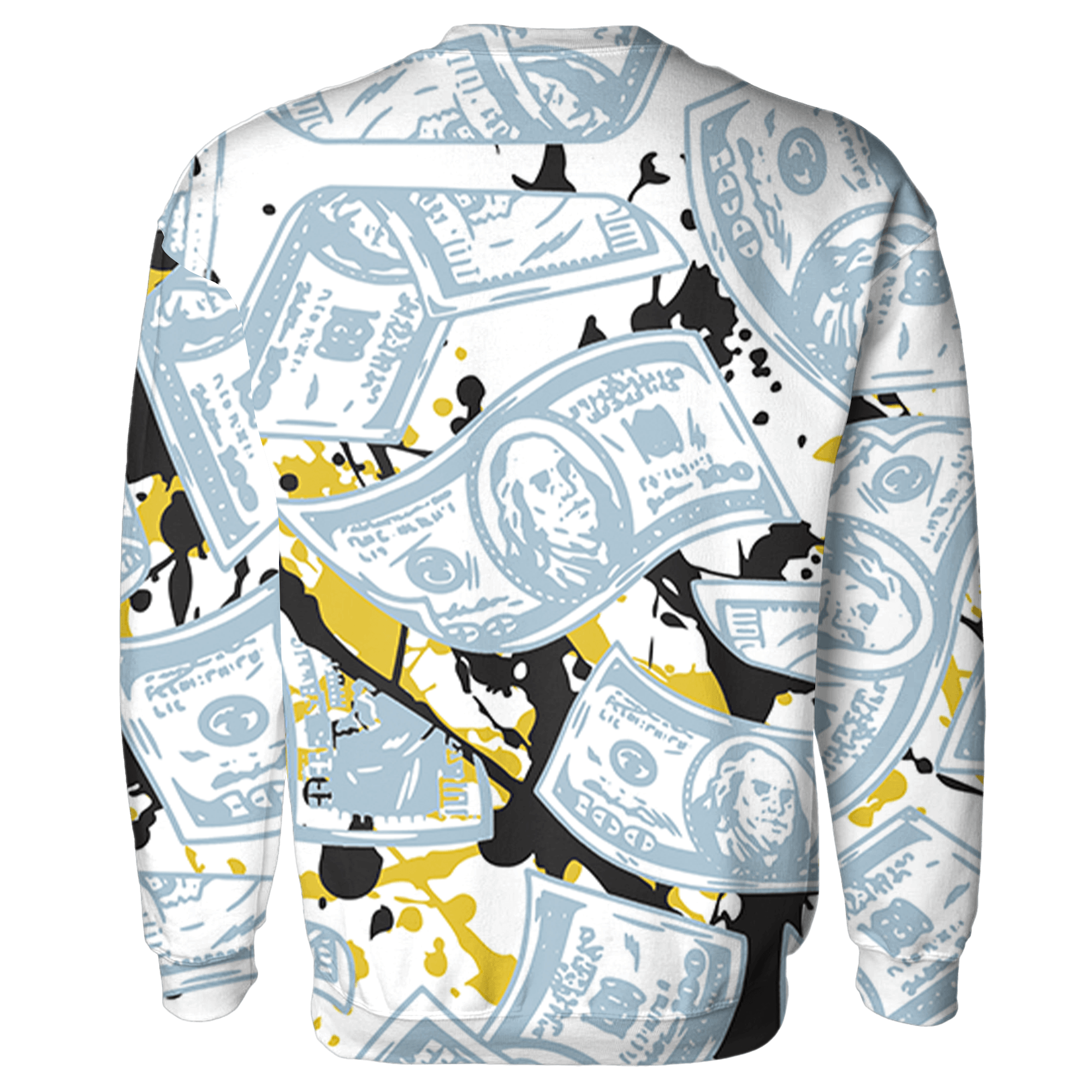 Blue Grey 13s Sweatshirt Match Money Motive BER 3D All-Over Print - NastyJamz
