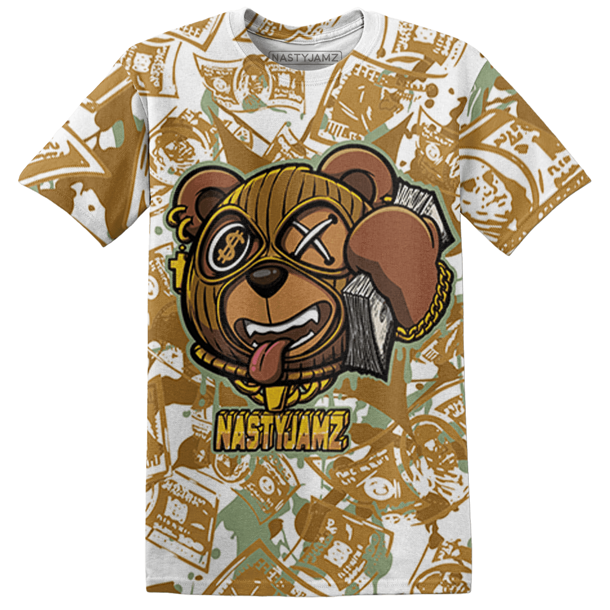 Wheat 13s T Shirt Match Money Motive BER 3D All-Over Print - NastyJamz