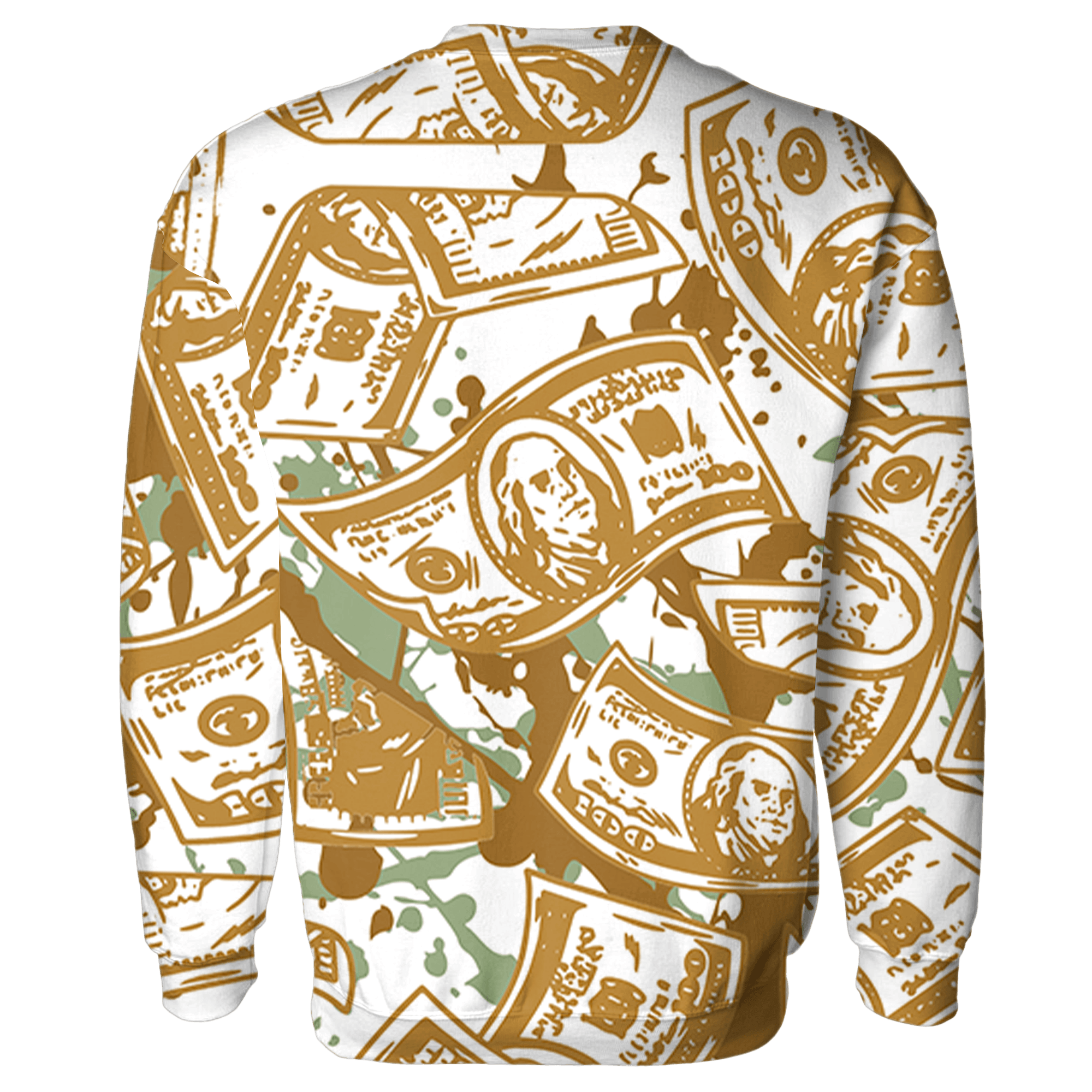 Wheat 13s Sweatshirt Match Money Motive BER 3D All-Over Print - NastyJamz