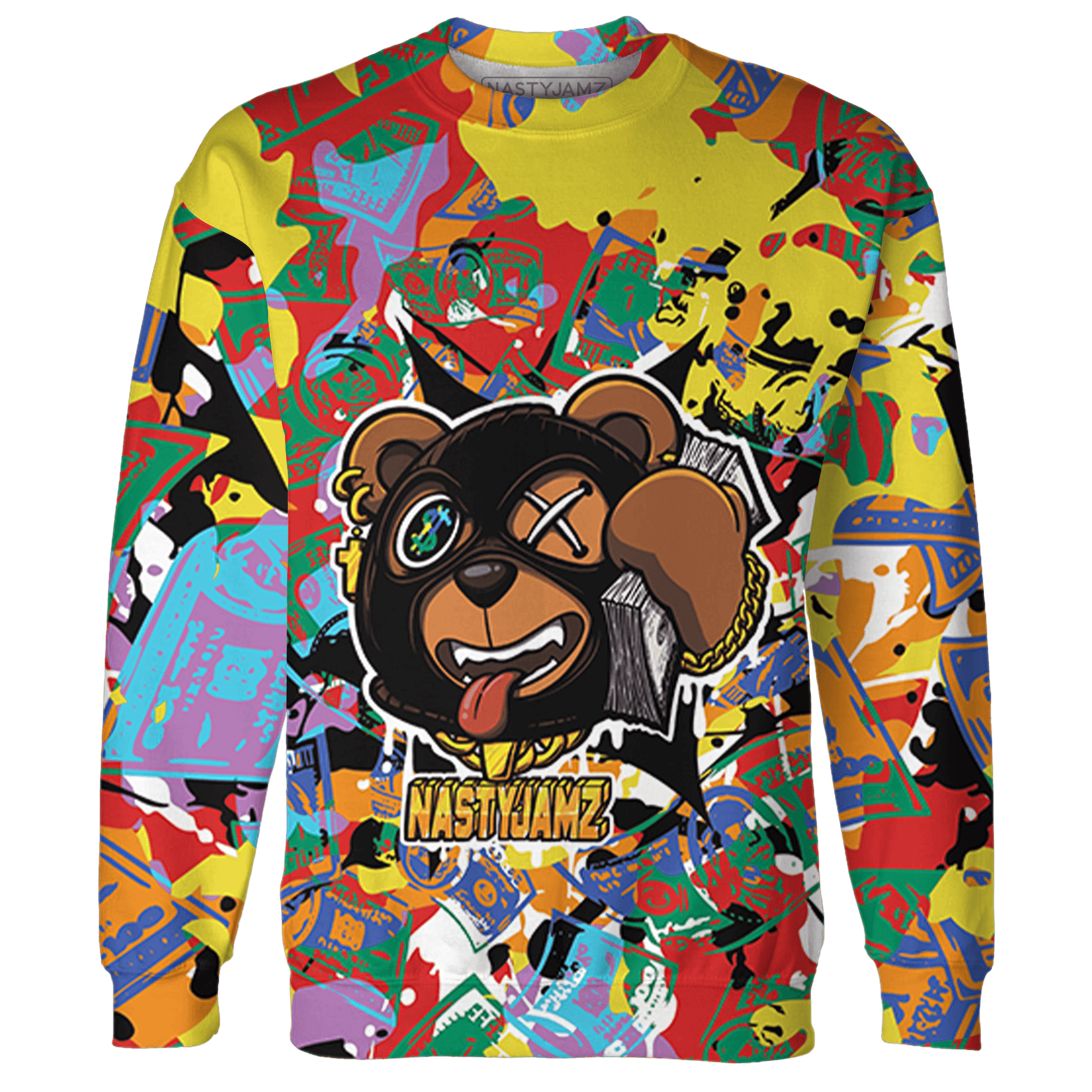 Mid GS Six Championships 1s Sweatshirt Match Money Motive BER 3D All-Over Print - NastyJamz