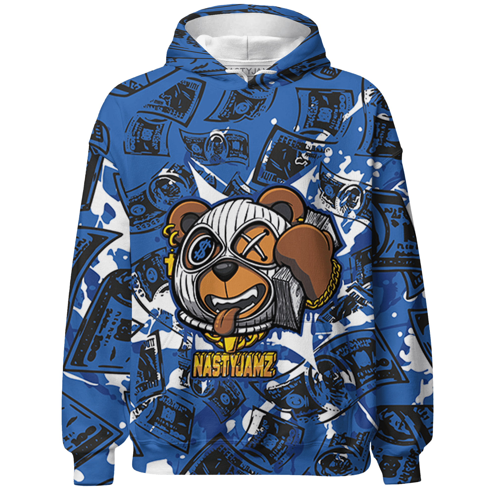 Royal Reimagined 1s Hoodie Match Money Motive BER 3D All-Over Print - NastyJamz