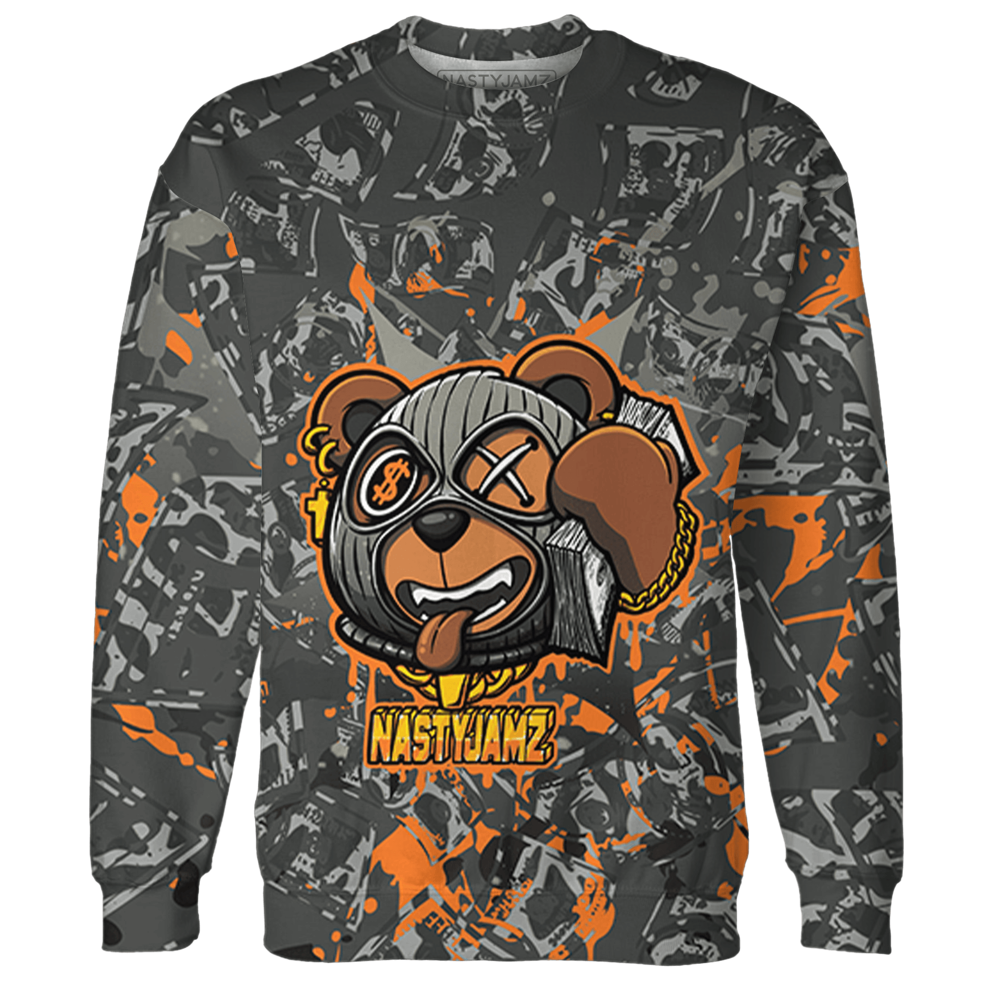 Fear Pack 3s Sweatshirt Match Money Motive BER 3D All-Over Print - NastyJamz