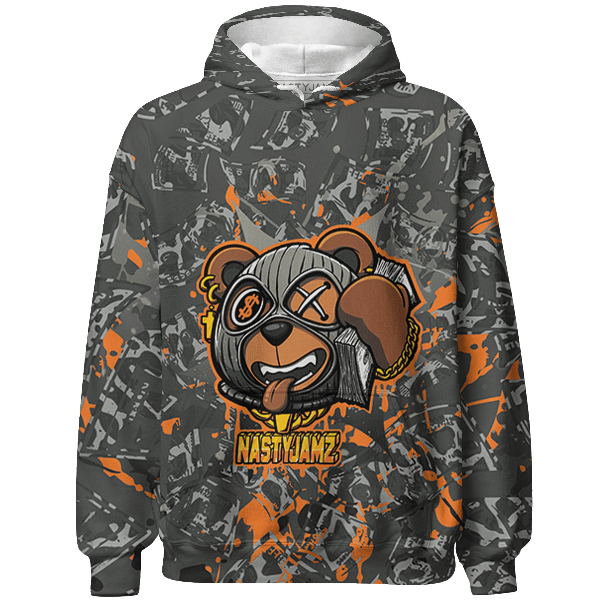 Fear Pack 3s Hoodie Match Money Motive BER 3D All-Over Print - NastyJamz