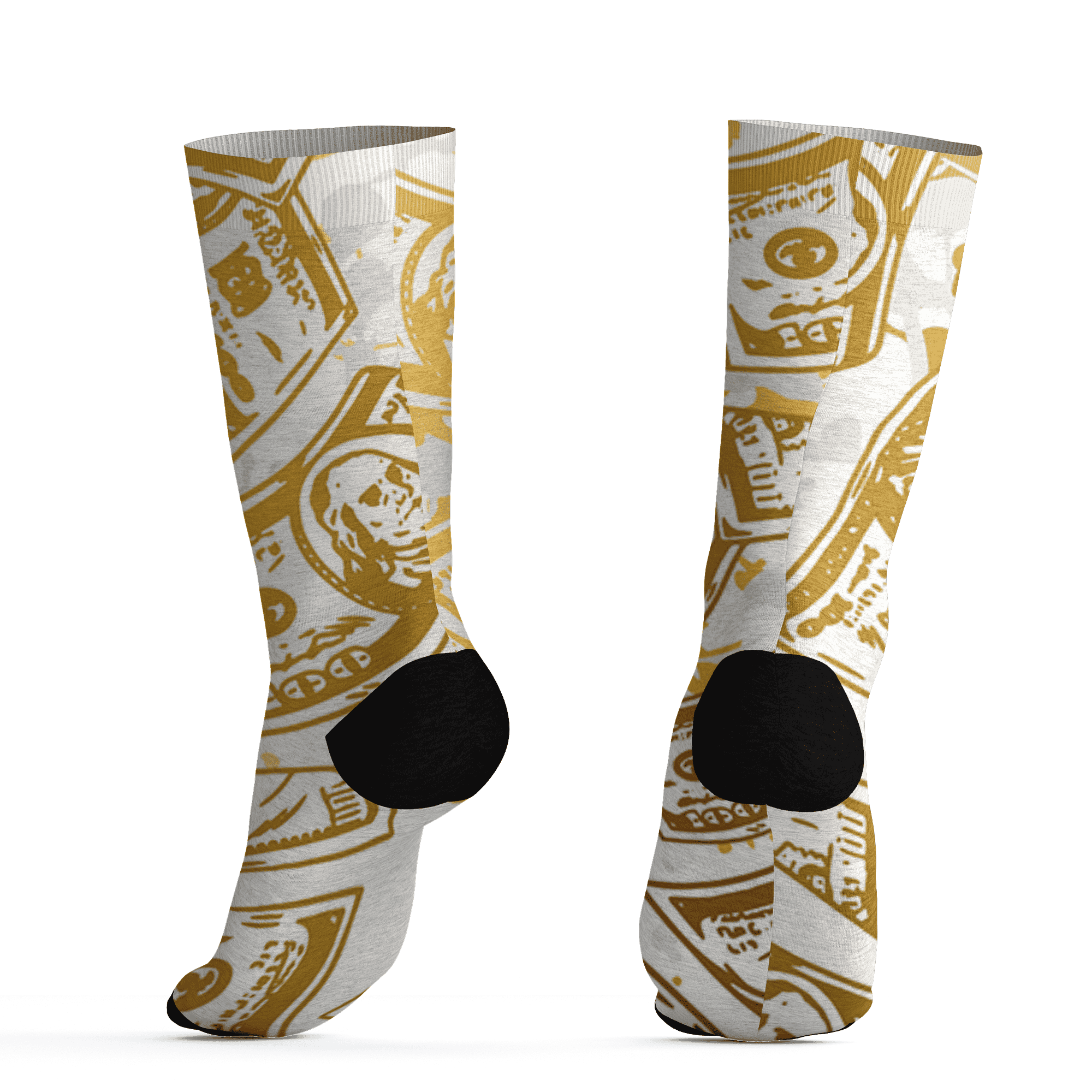 Sail 4s Socks Match Money Motive BER 3D All-Over Print - NastyJamz
