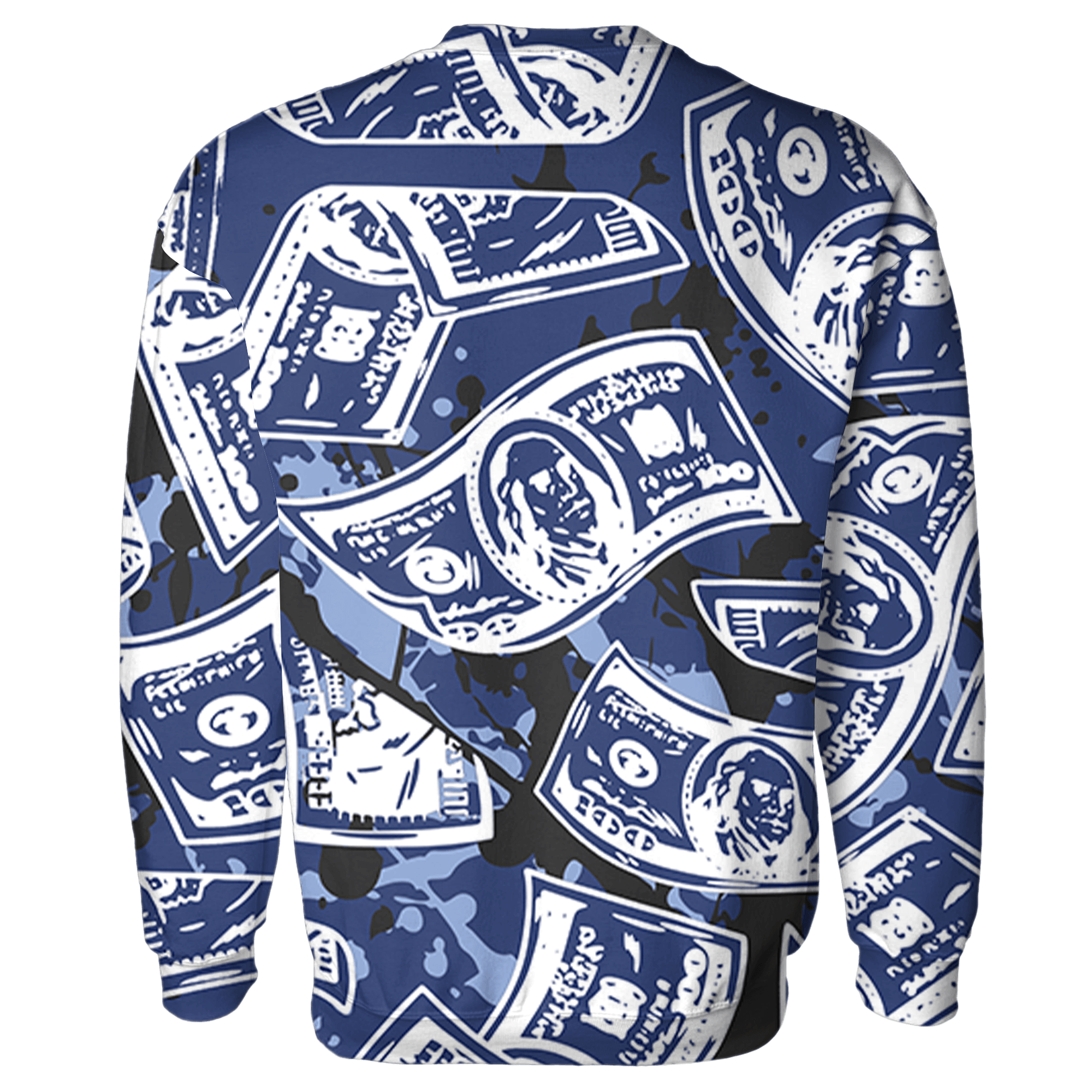 Midnight Navy 5s Sweatshirt Match Money Motive BER 3D All-Over Print - NastyJamz