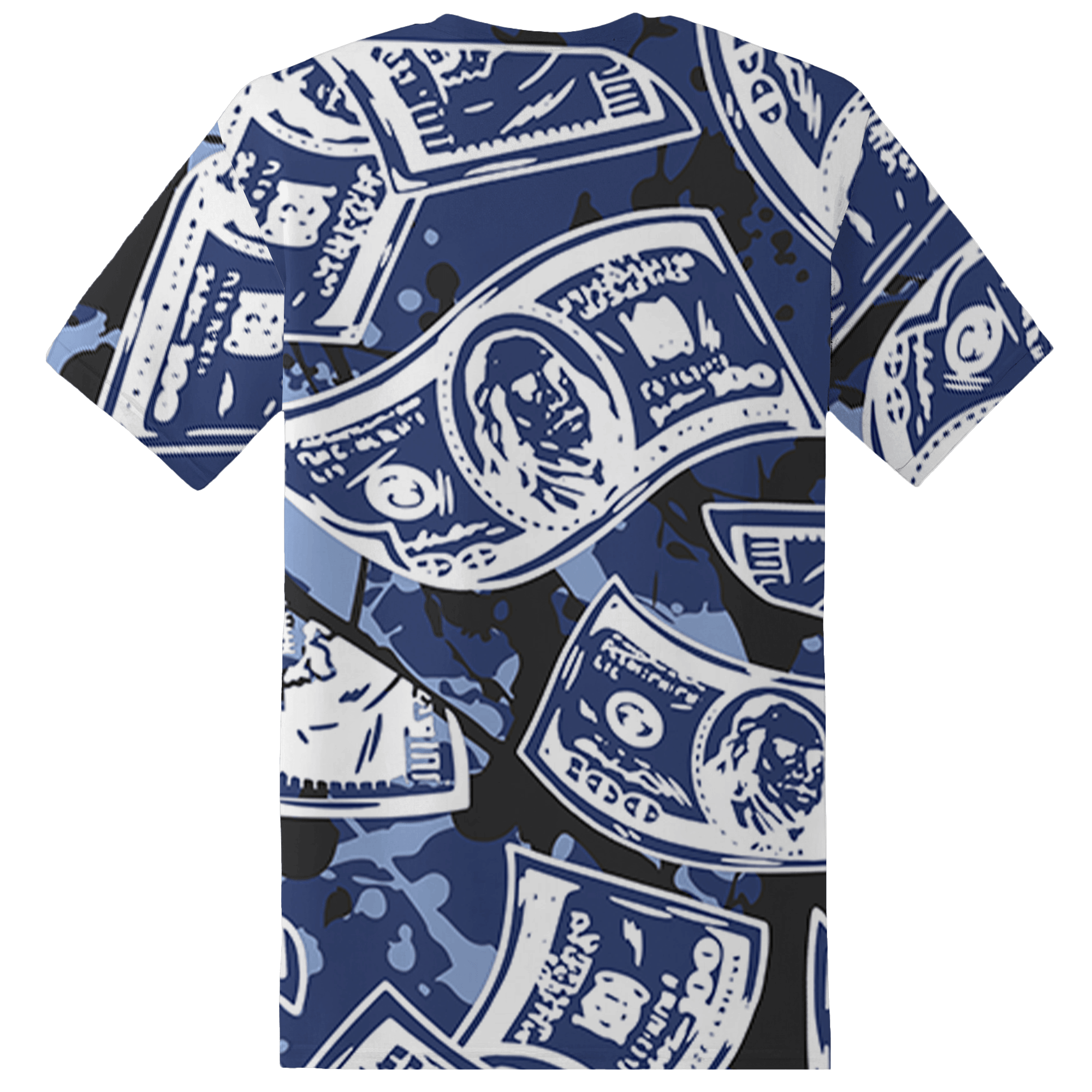 Midnight Navy 5s T Shirt Match Money Motive BER 3D All-Over Print - NastyJamz