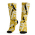 Yellow Ochre 6s Socks Match Money Motive BER 3D All-Over Print - NastyJamz