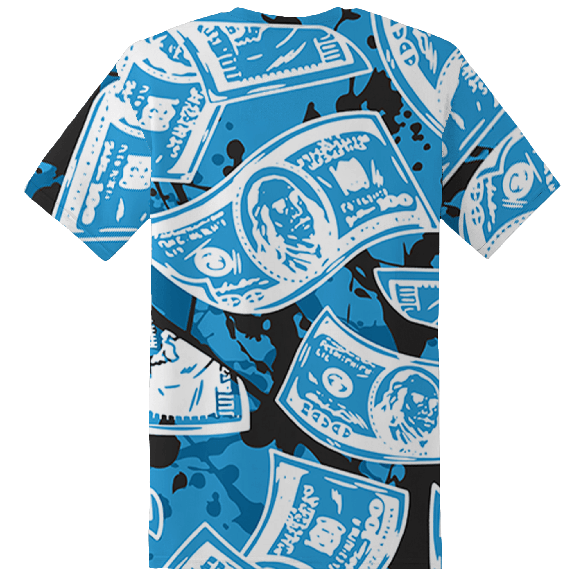 Powder Blue 9s T Shirt Match Money Motive BER 3D All-Over Print - NastyJamz