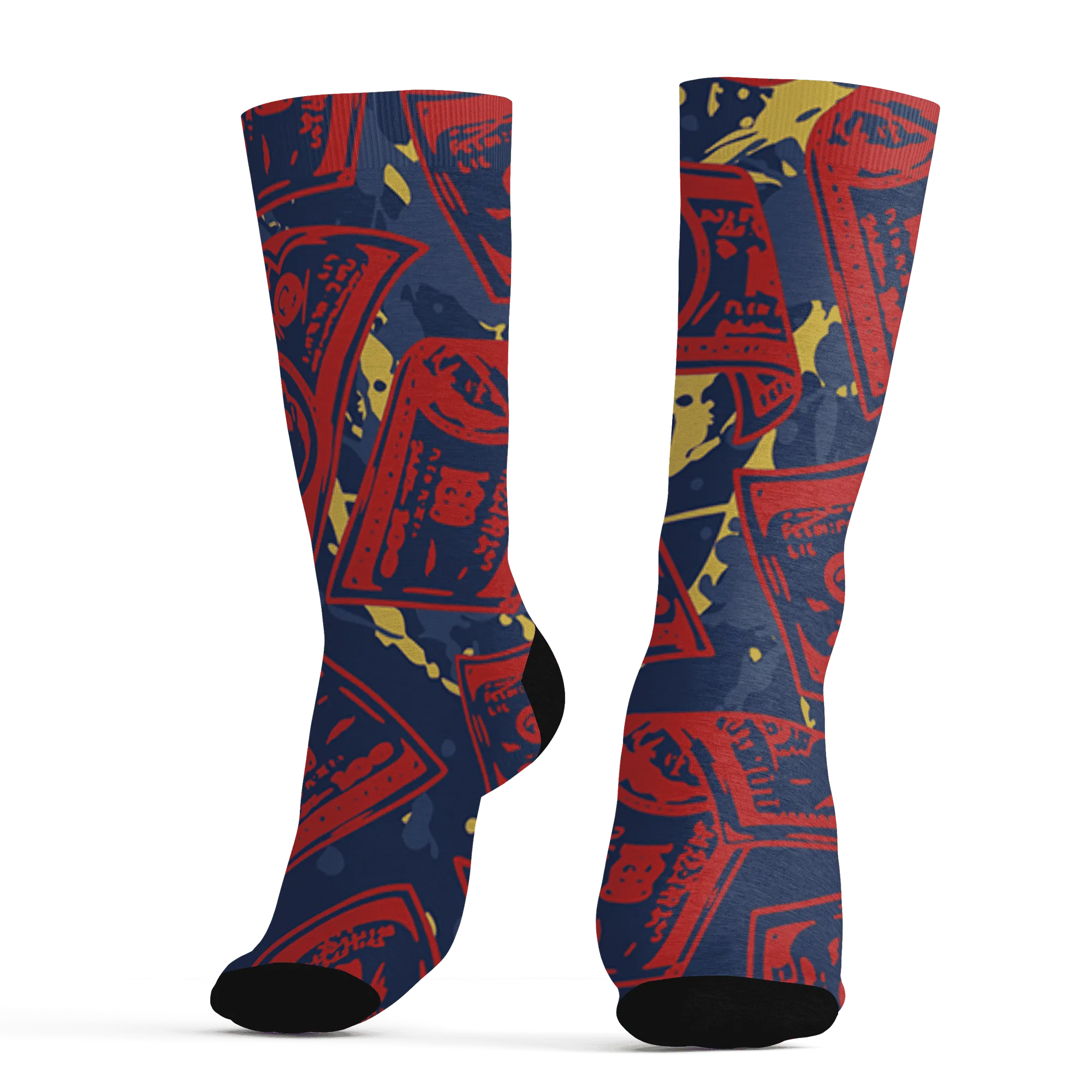 VaporMax-Air-Plus-Midnight-Navy-Gold-Black-Socks-Match-Money-Motive-BER-3D