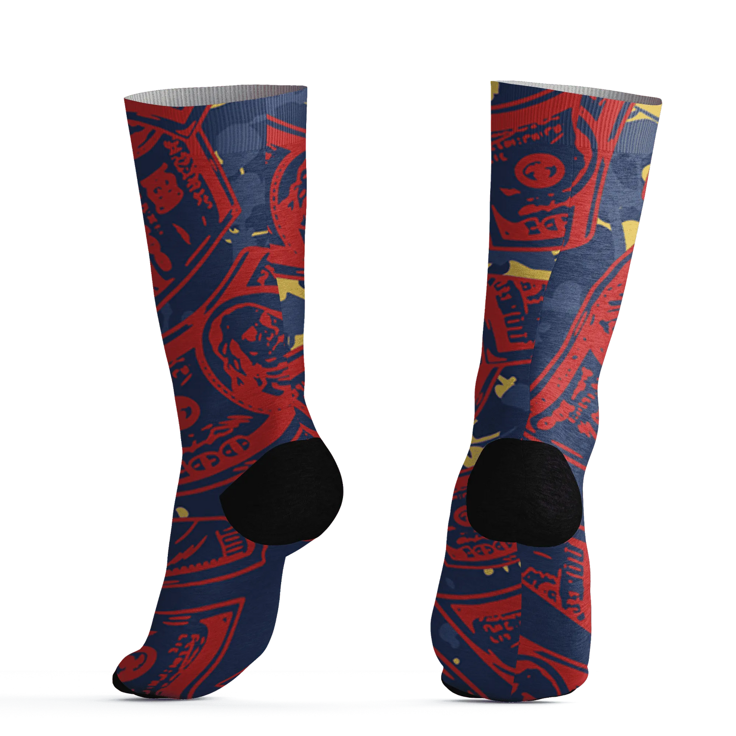 VaporMax-Air-Plus-Midnight-Navy-Gold-Black-Socks-Match-Money-Motive-BER-3D