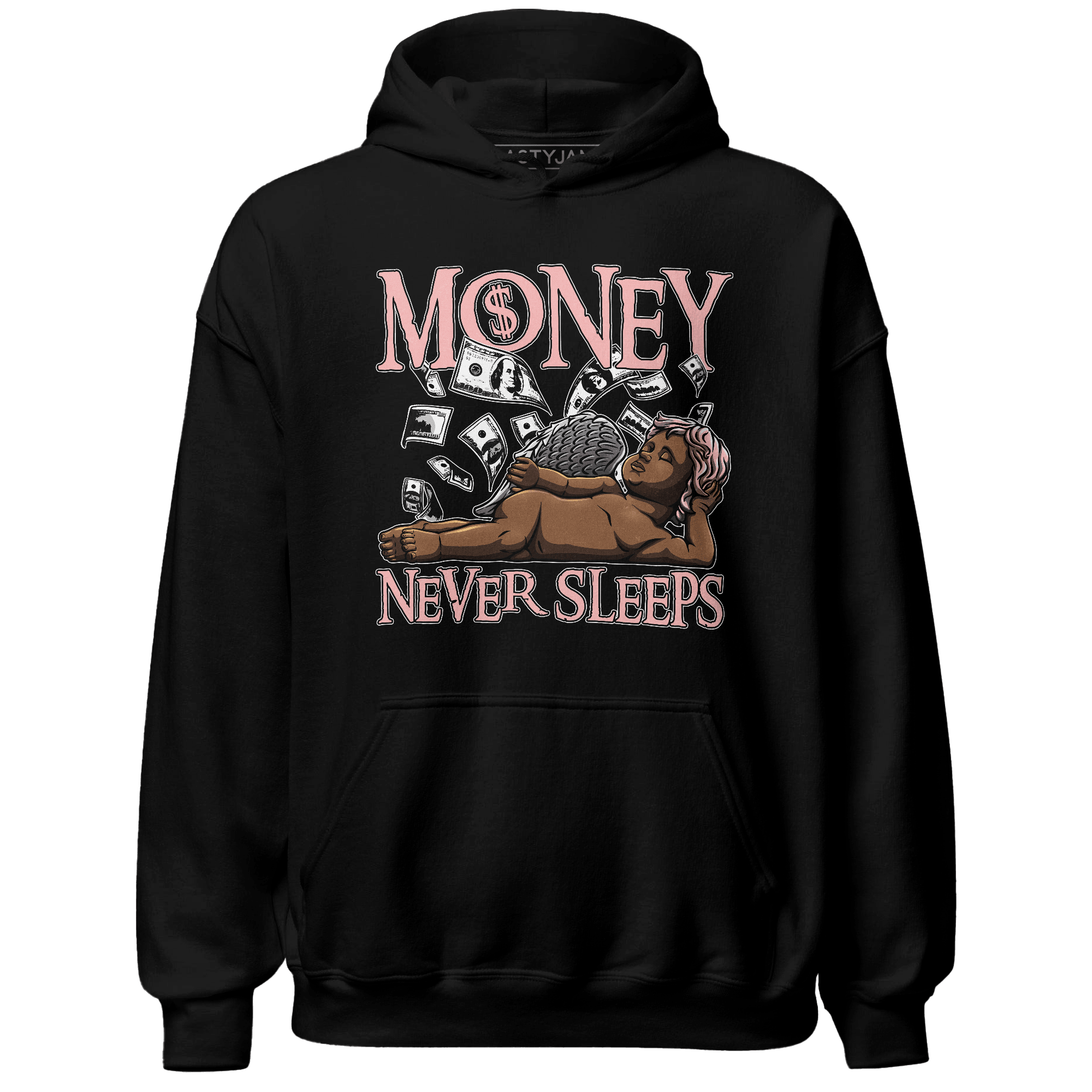 Low Legend Pink 11s Hoodie Match Money Never Sleeps - NastyJamz