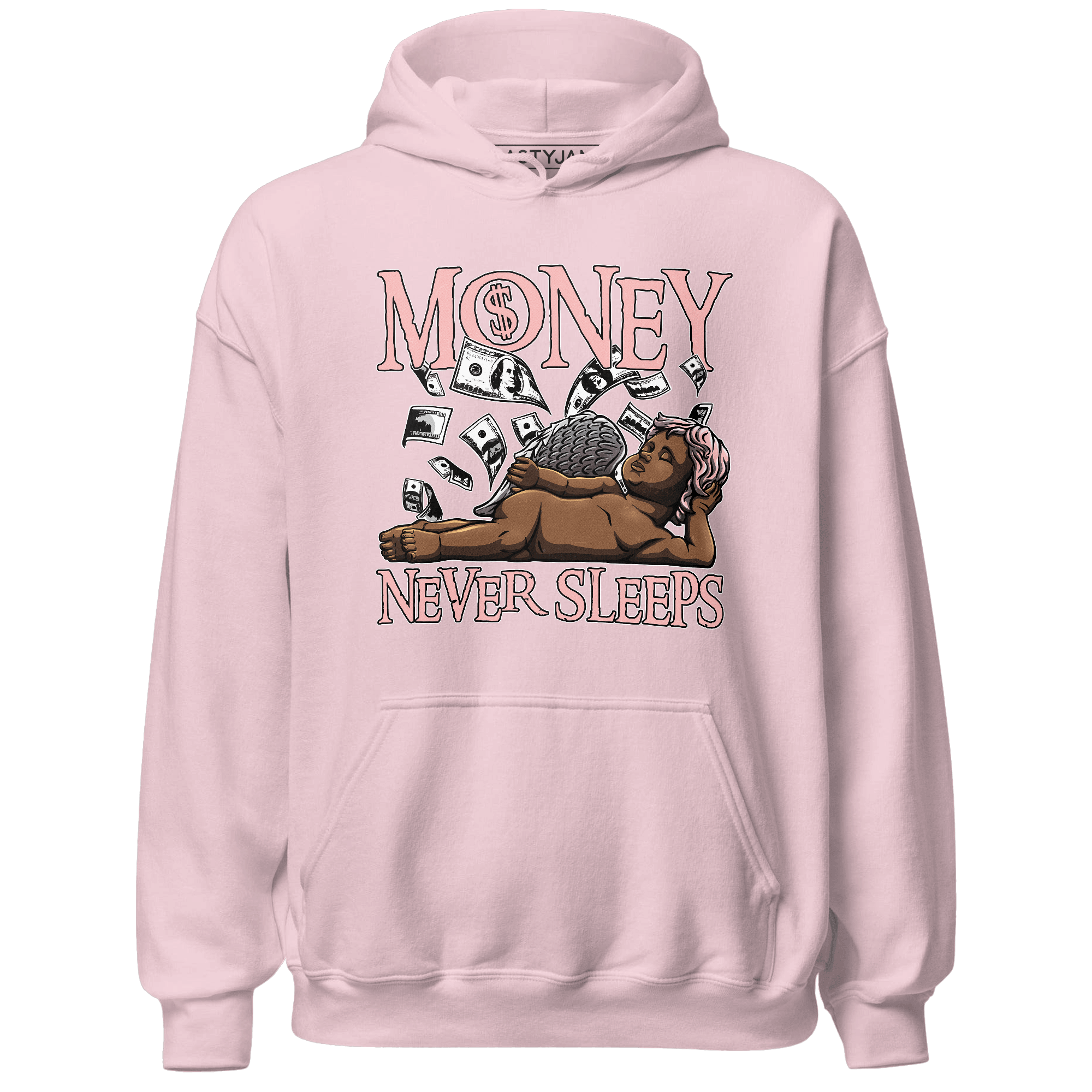 Low Legend Pink 11s Hoodie Match Money Never Sleeps - NastyJamz