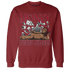 Retro Red Taxi 12s Sweatshirt Match Money Never Sleeps - NastyJamz