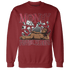 High 85 Metallic Burgundy 1s Sweatshirt Match Money Never Sleeps - NastyJamz